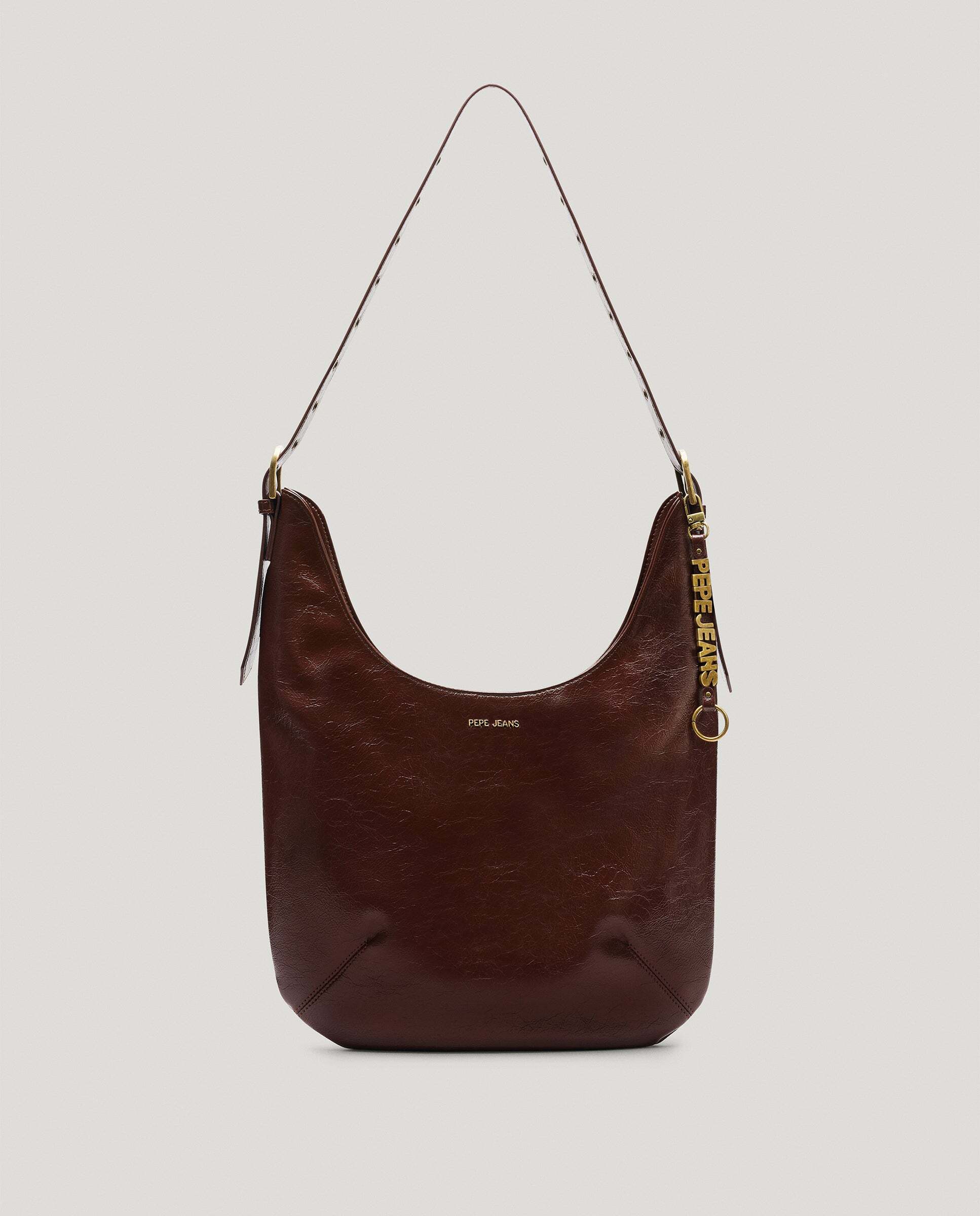 Bolso de mujer hobo efecto piel - Pepe Jeans - Marrón Marrón-1