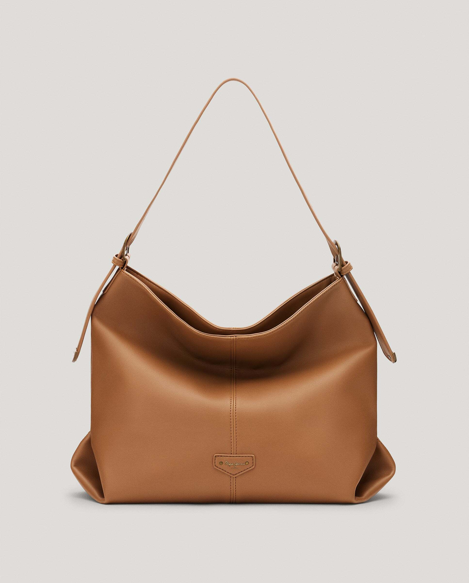 Imagen 0 de Bolso de mujer shopper efecto piel Caramelo