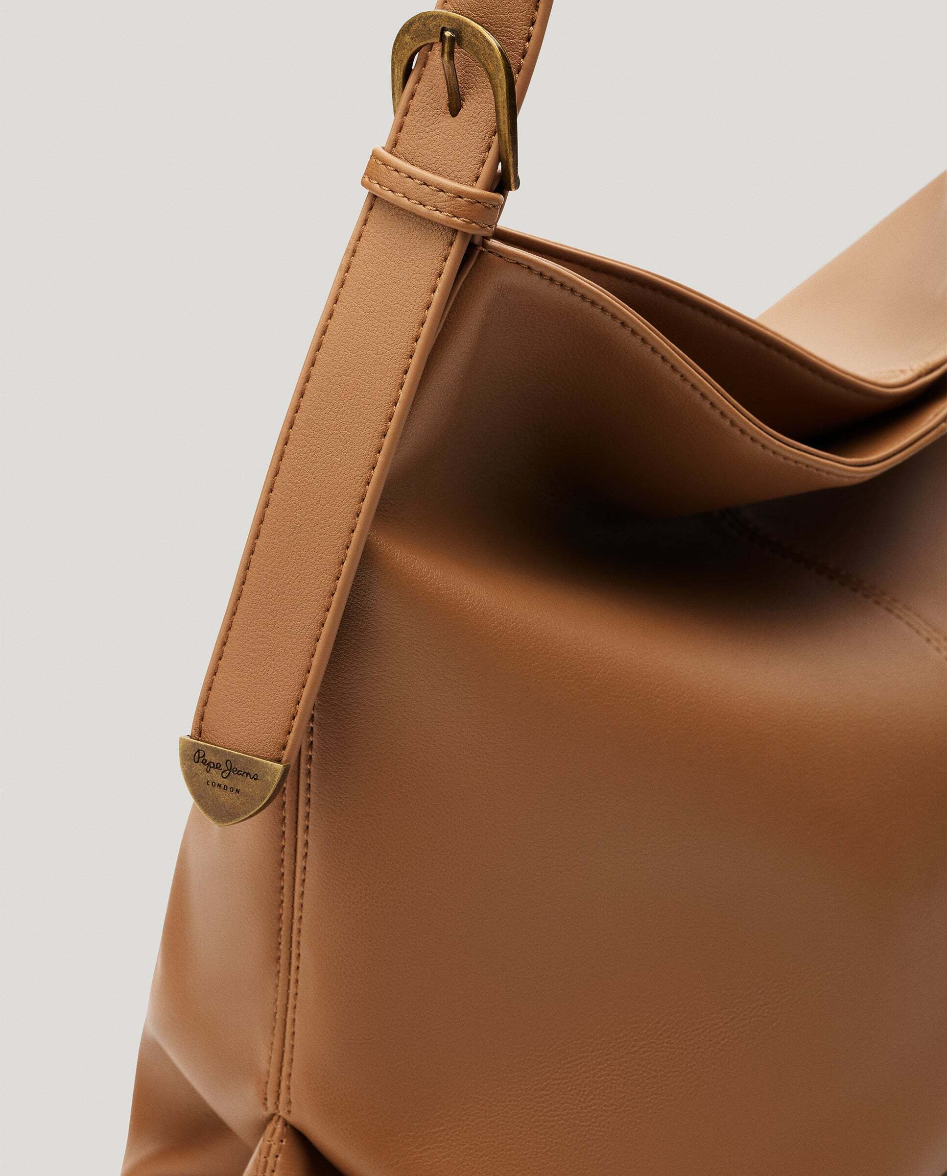 Bolso de mujer shopper efecto piel - Pepe Jeans - Caramelo Caramelo-2