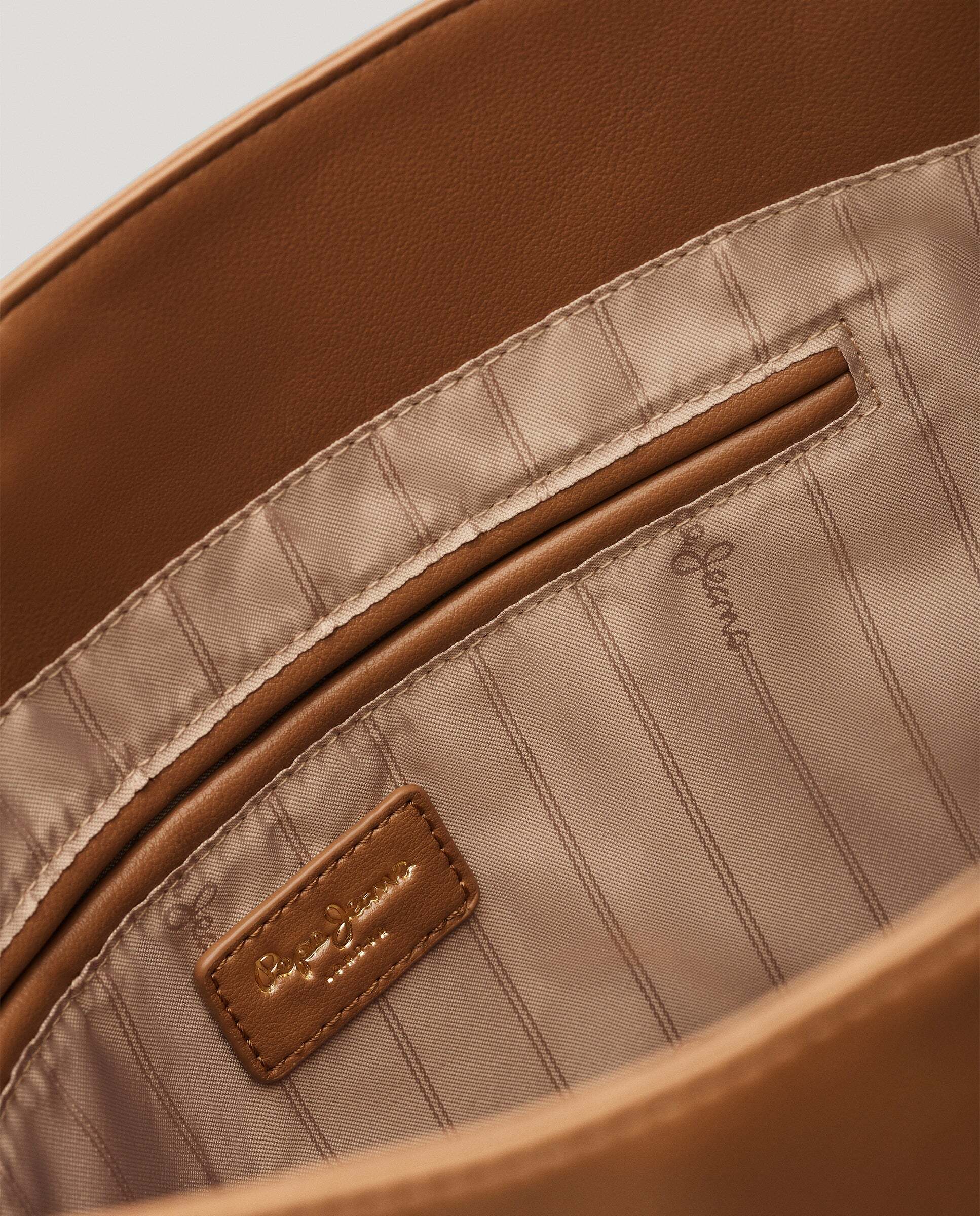Bolso de mujer shopper efecto piel - Pepe Jeans - Caramelo Caramelo-5
