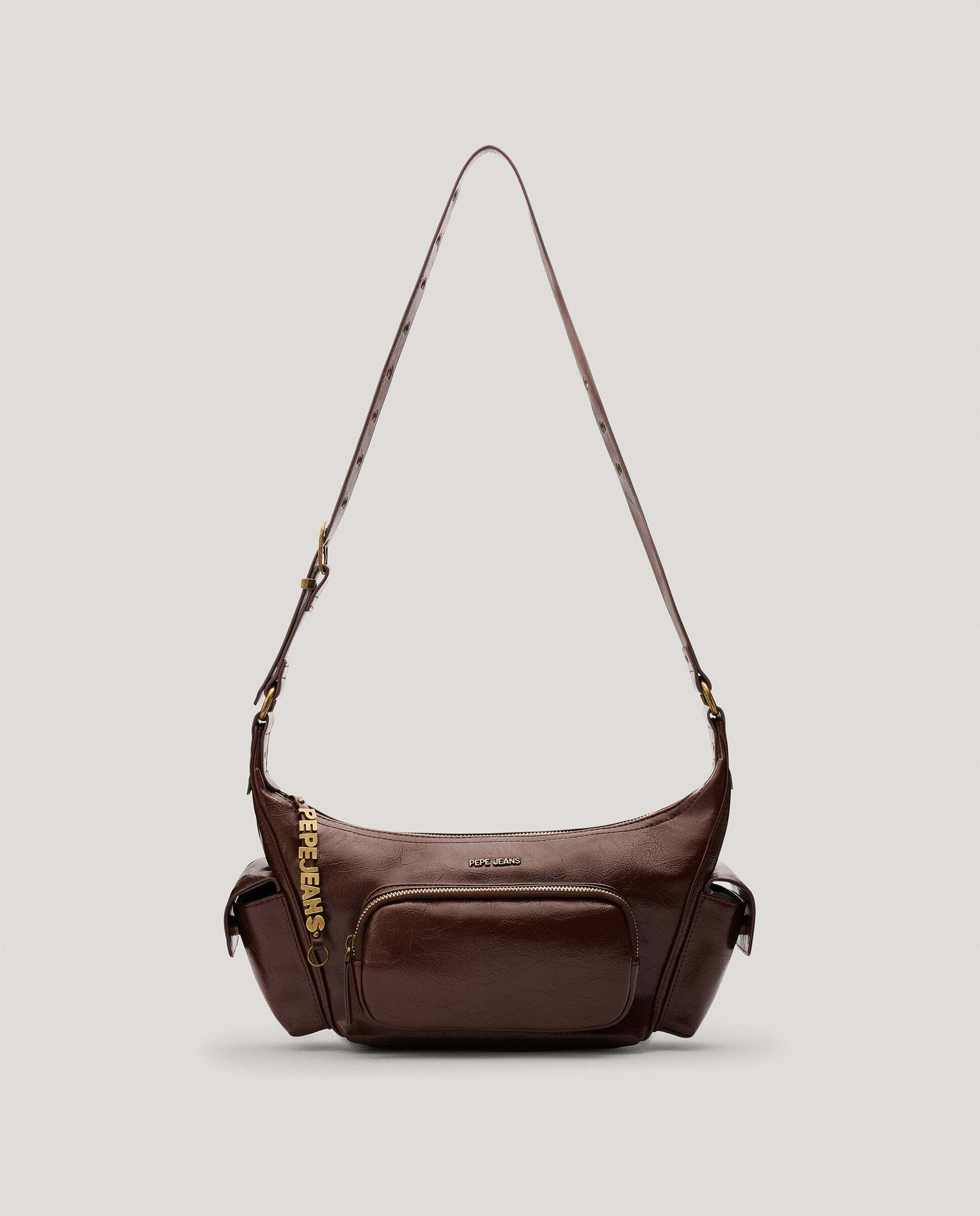 Bolso de mujer hobo efecto piel - Pepe Jeans - Marrón Marrón-3