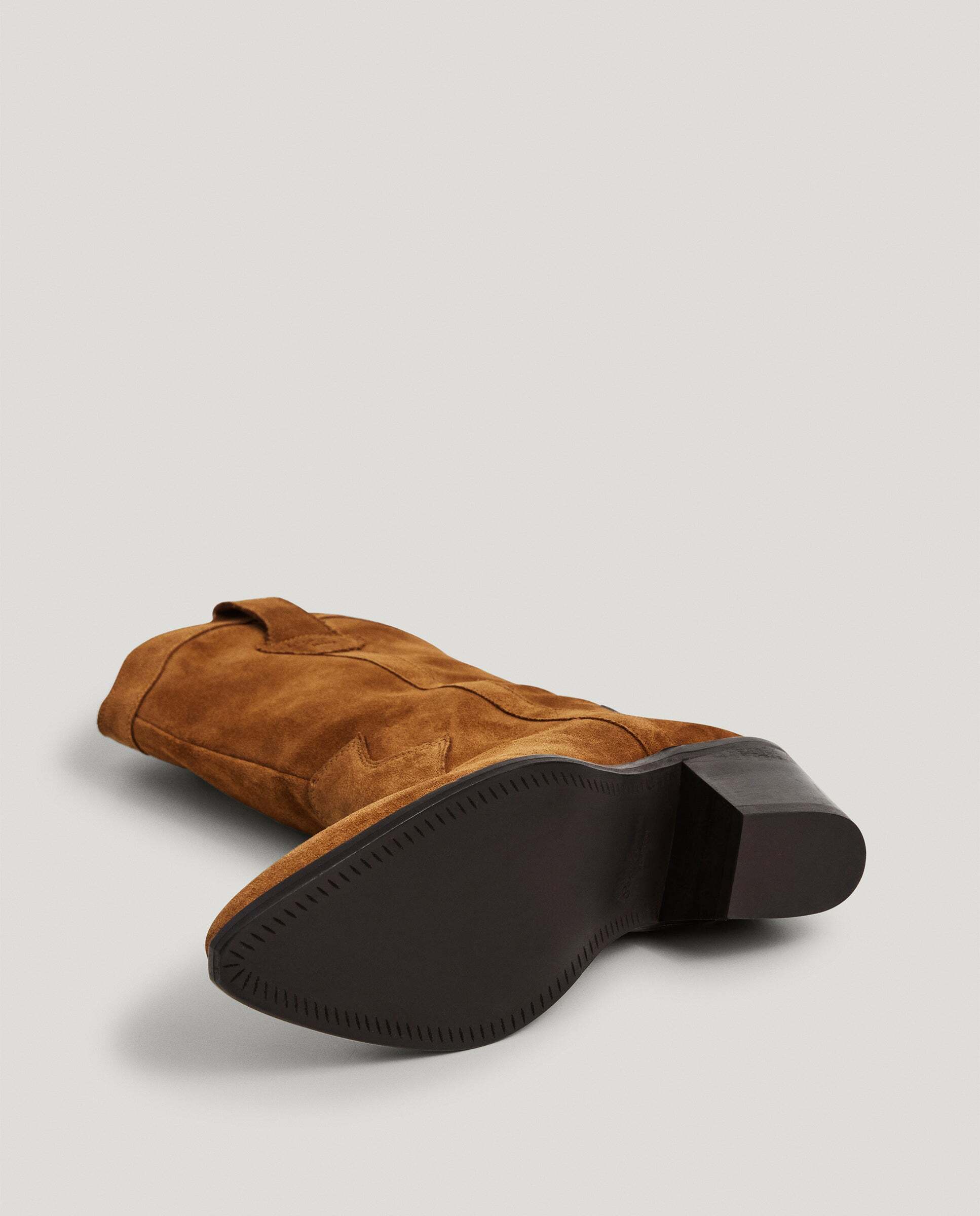 Botas de mujer cowboy de ante - Pepe Jeans - Marrón Marrón-6