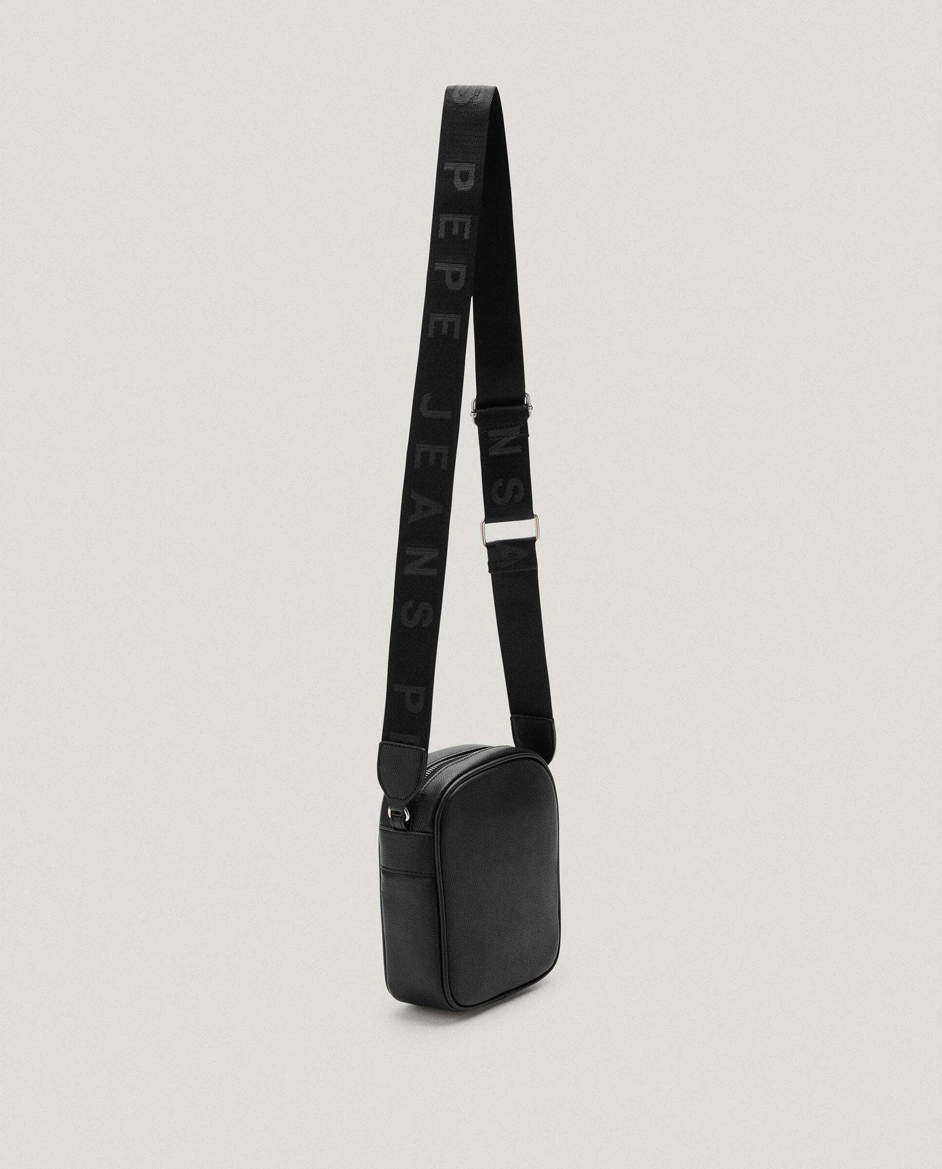 Bandolera de hombre reporter con asa ajustable - Pepe Jeans - Negro Negro-2
