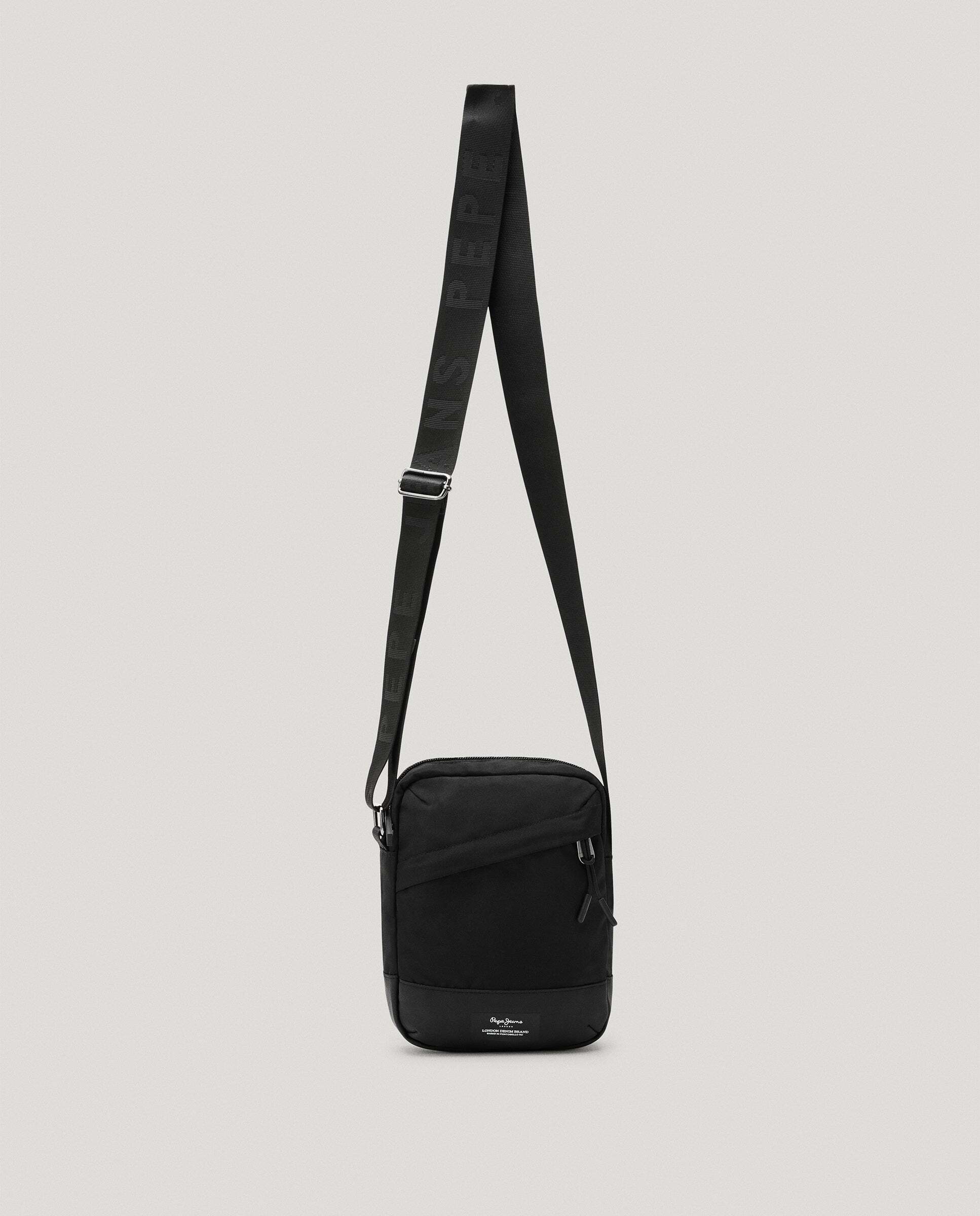 Bandolera de hombre reporter con asa ajustable - Pepe Jeans - Negro Negro-3