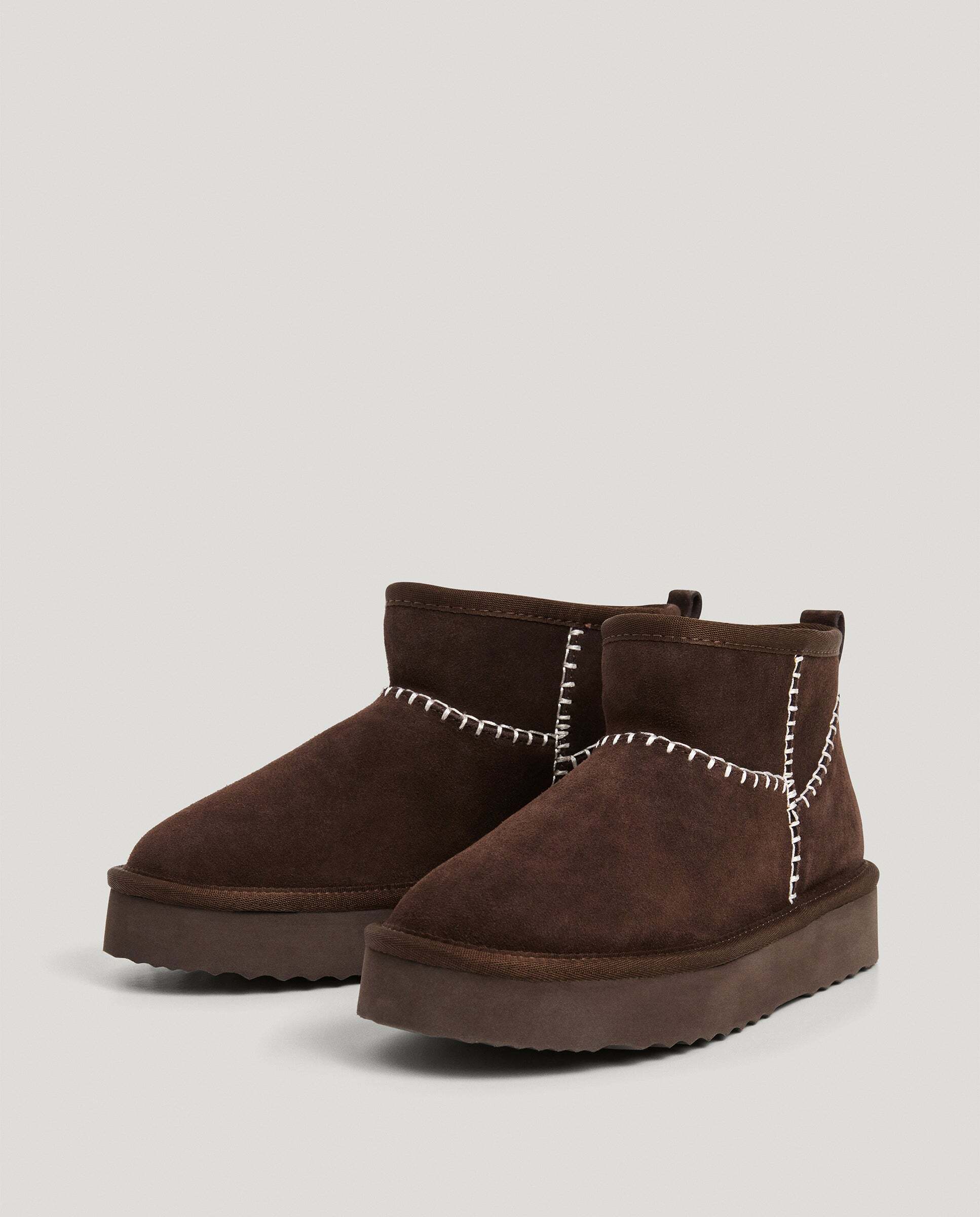 Botines de mujer de ante - Pepe Jeans - Marrón Marrón-2