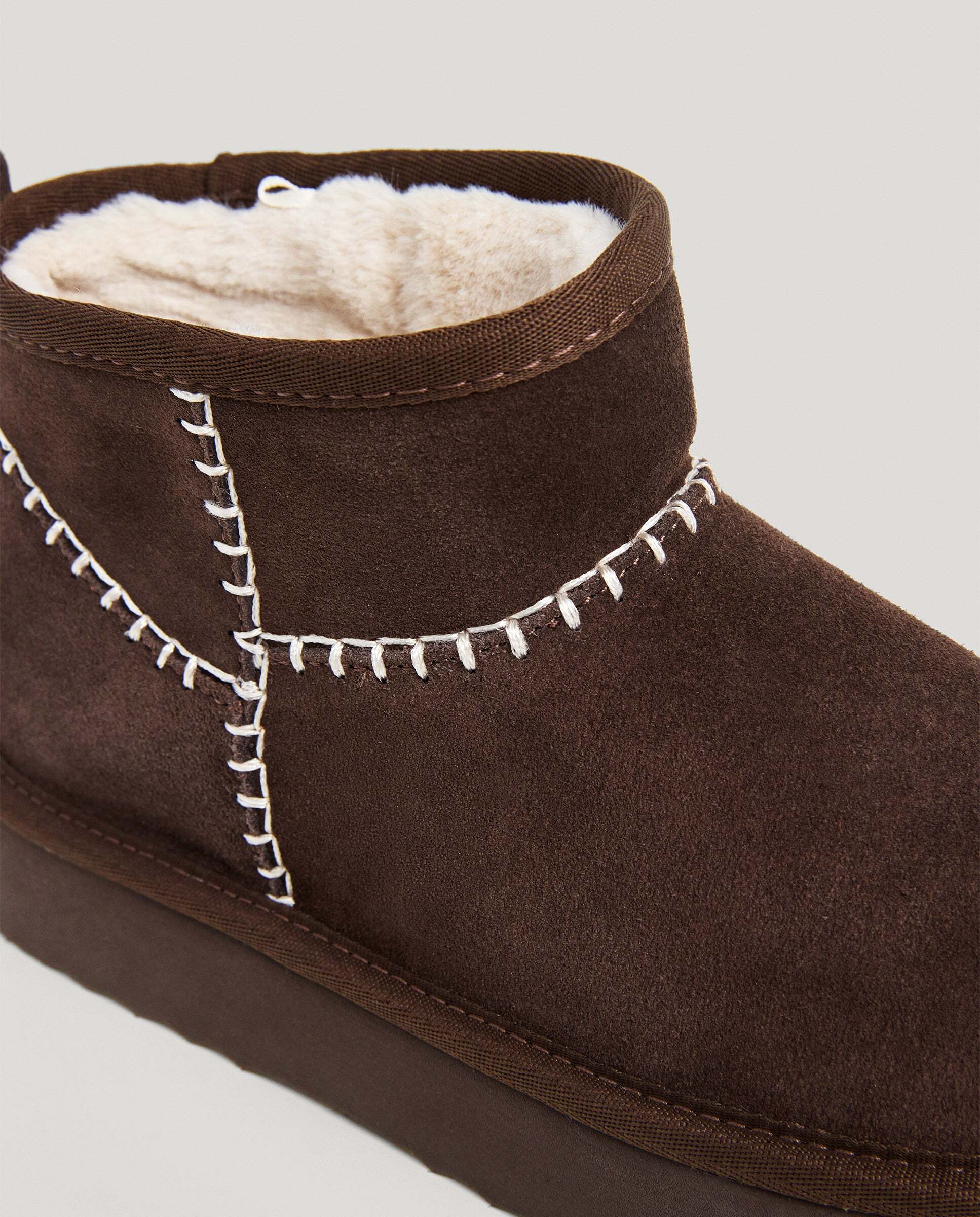 Botines de mujer de ante - Pepe Jeans - Marrón Marrón-5