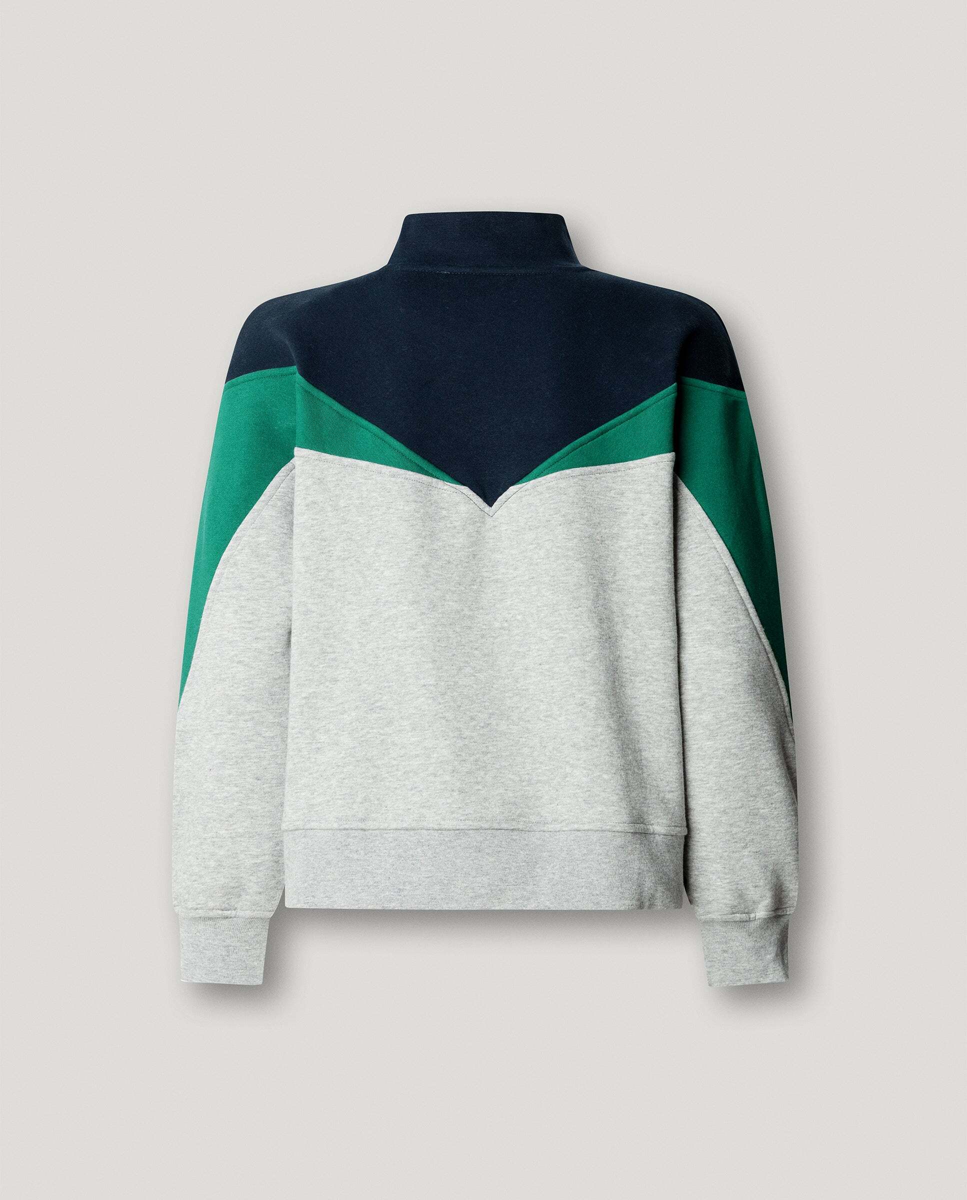 Imagen 5 de Sudadera de mujer cuello alto color block - Pepe Jeans - Gris Gris