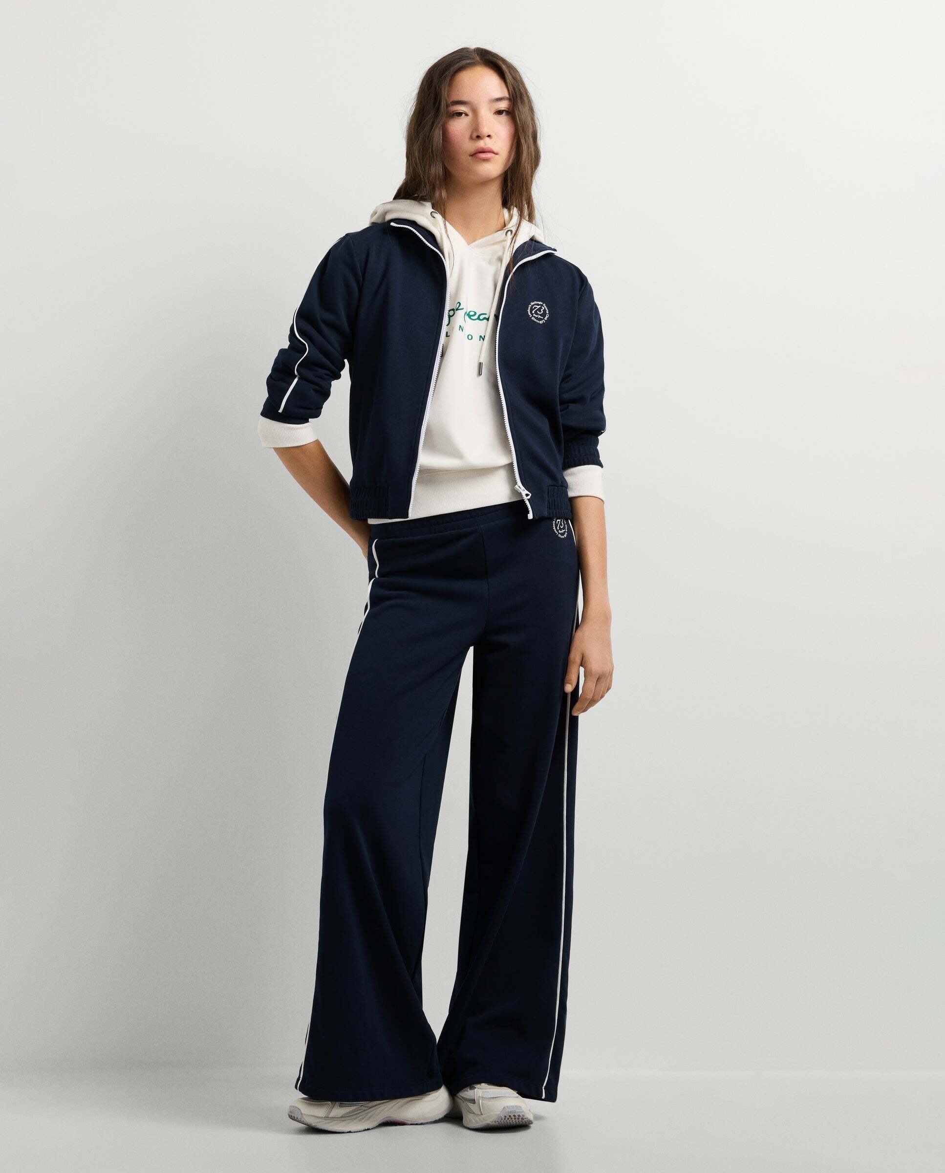 Sudadera de mujer cuello alto fit relaxed - Pepe Jeans - Azul Azul-1