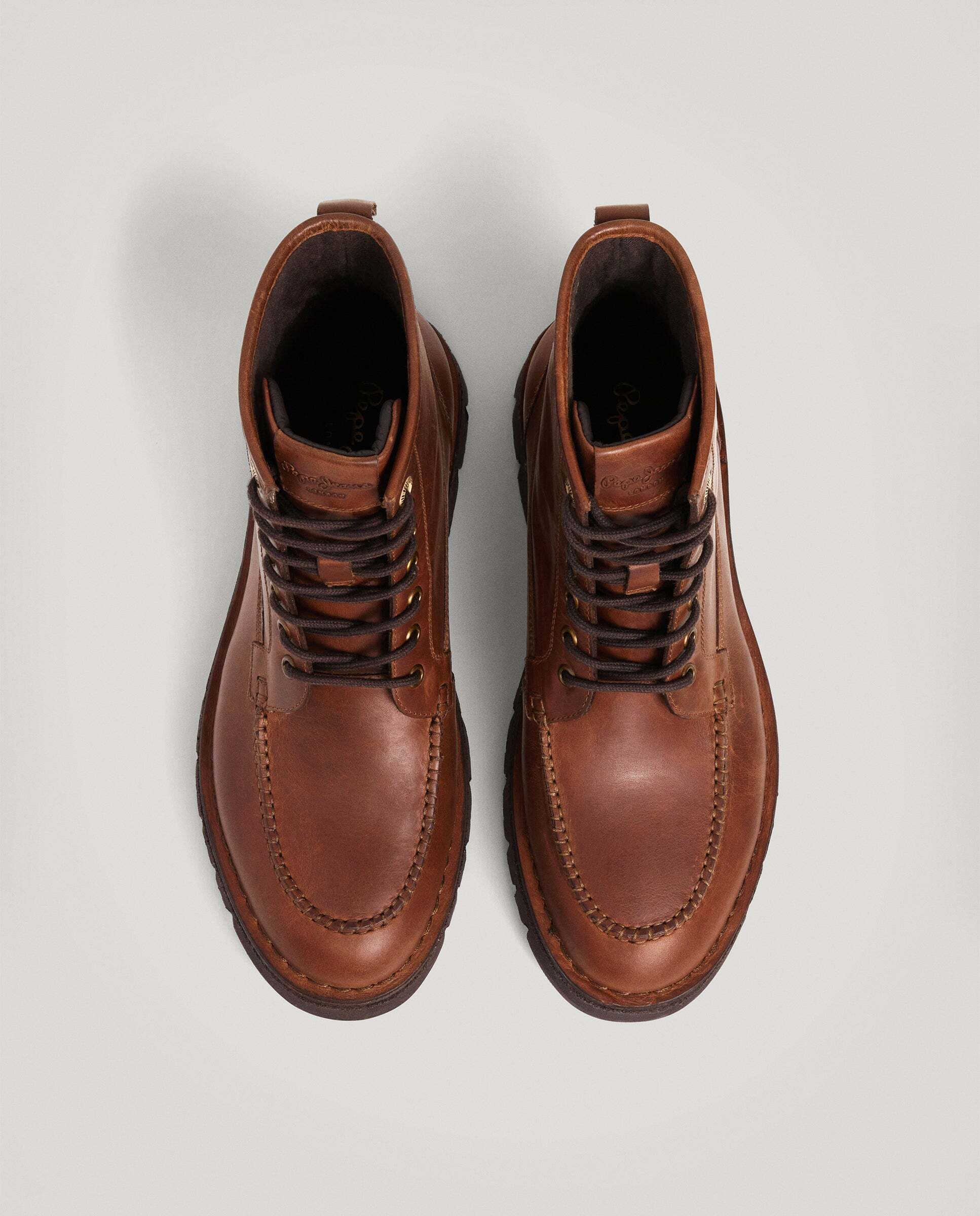 Imagen 3 de Botas de hombre cierre cordones 100% piel - Pepe Jeans - Marrón Marrón