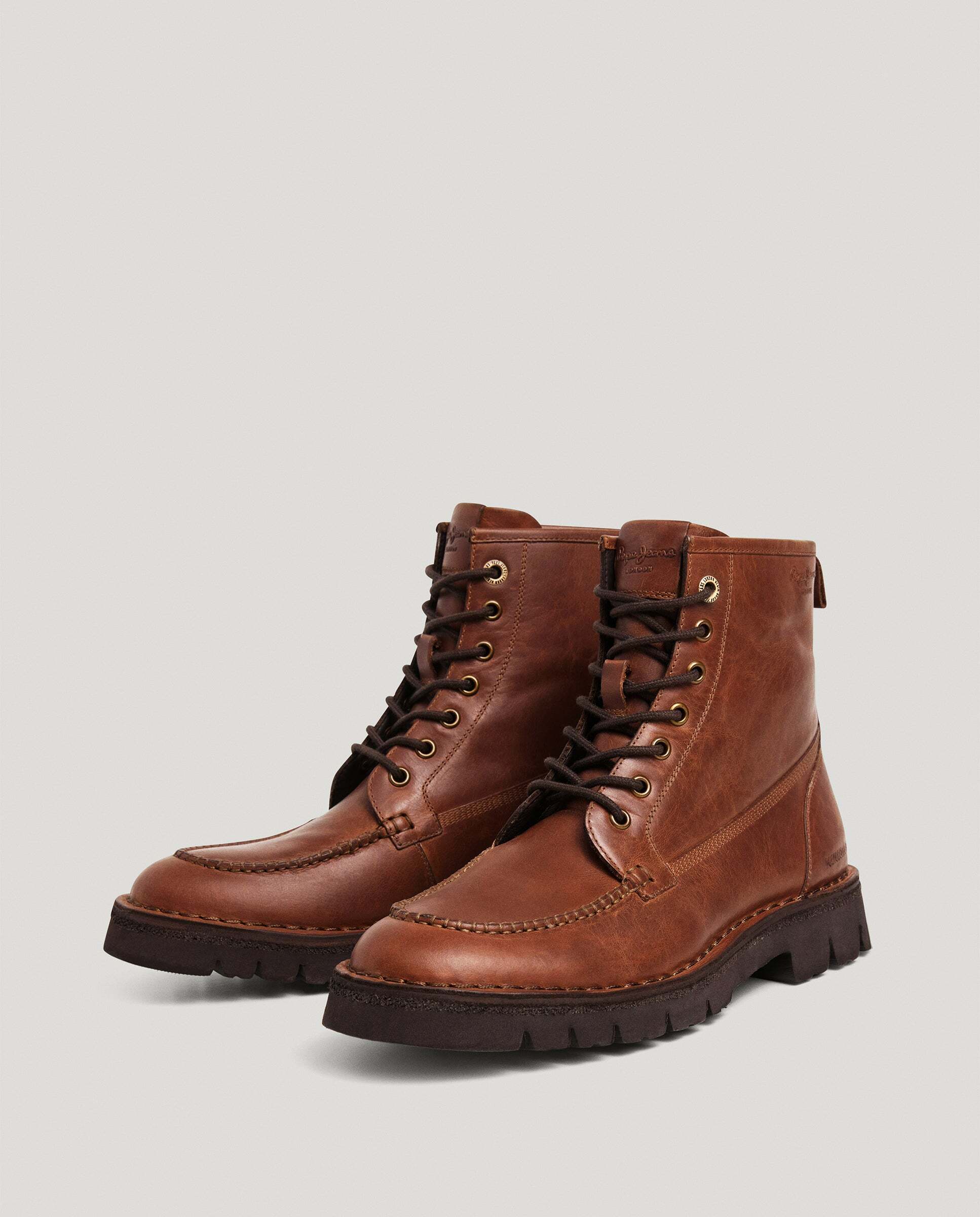 Imagen 2 de Botas de hombre cierre cordones 100% piel - Pepe Jeans - Marrón Marrón