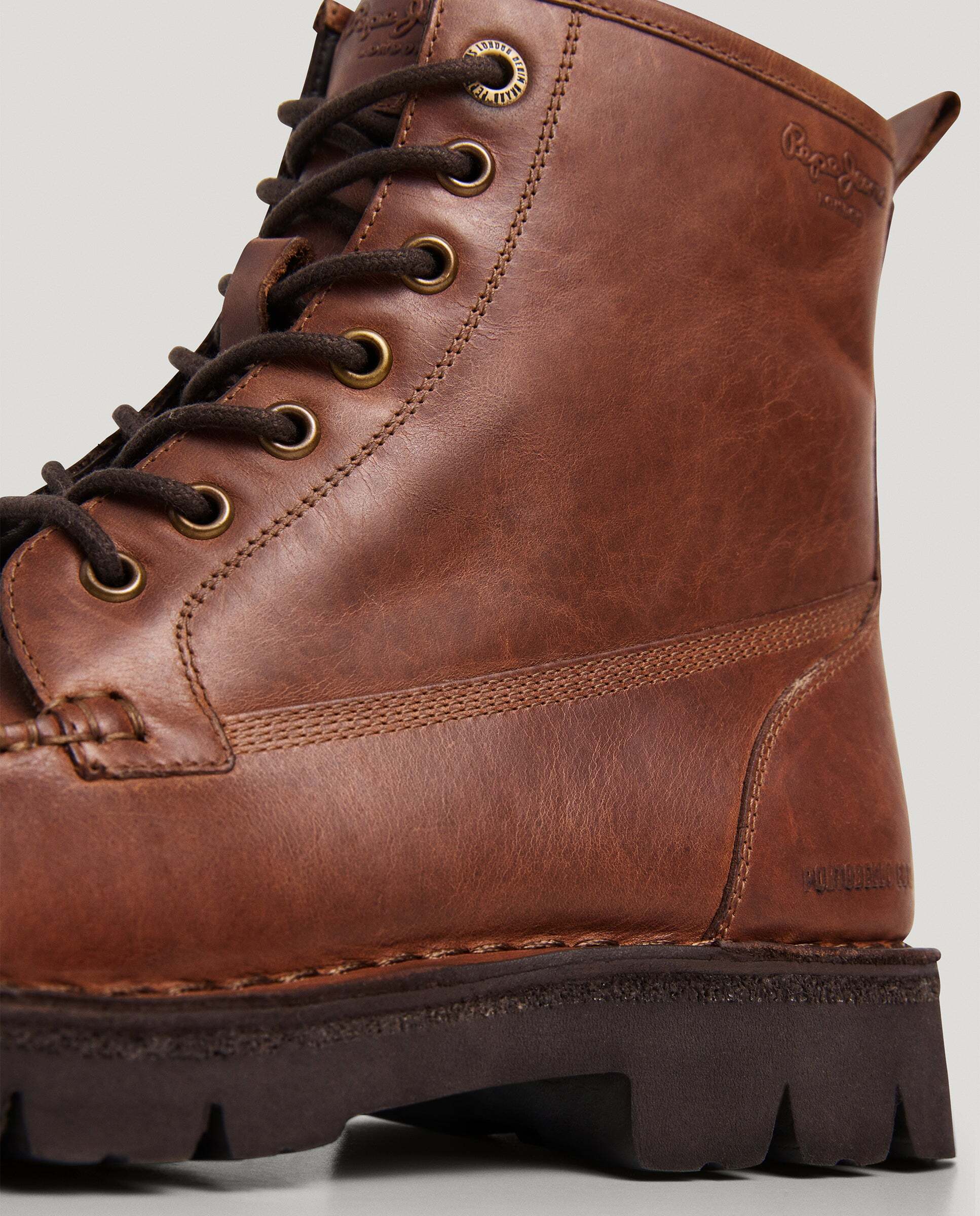 Imagen 5 de Botas de hombre cierre cordones 100% piel - Pepe Jeans - Marrón Marrón