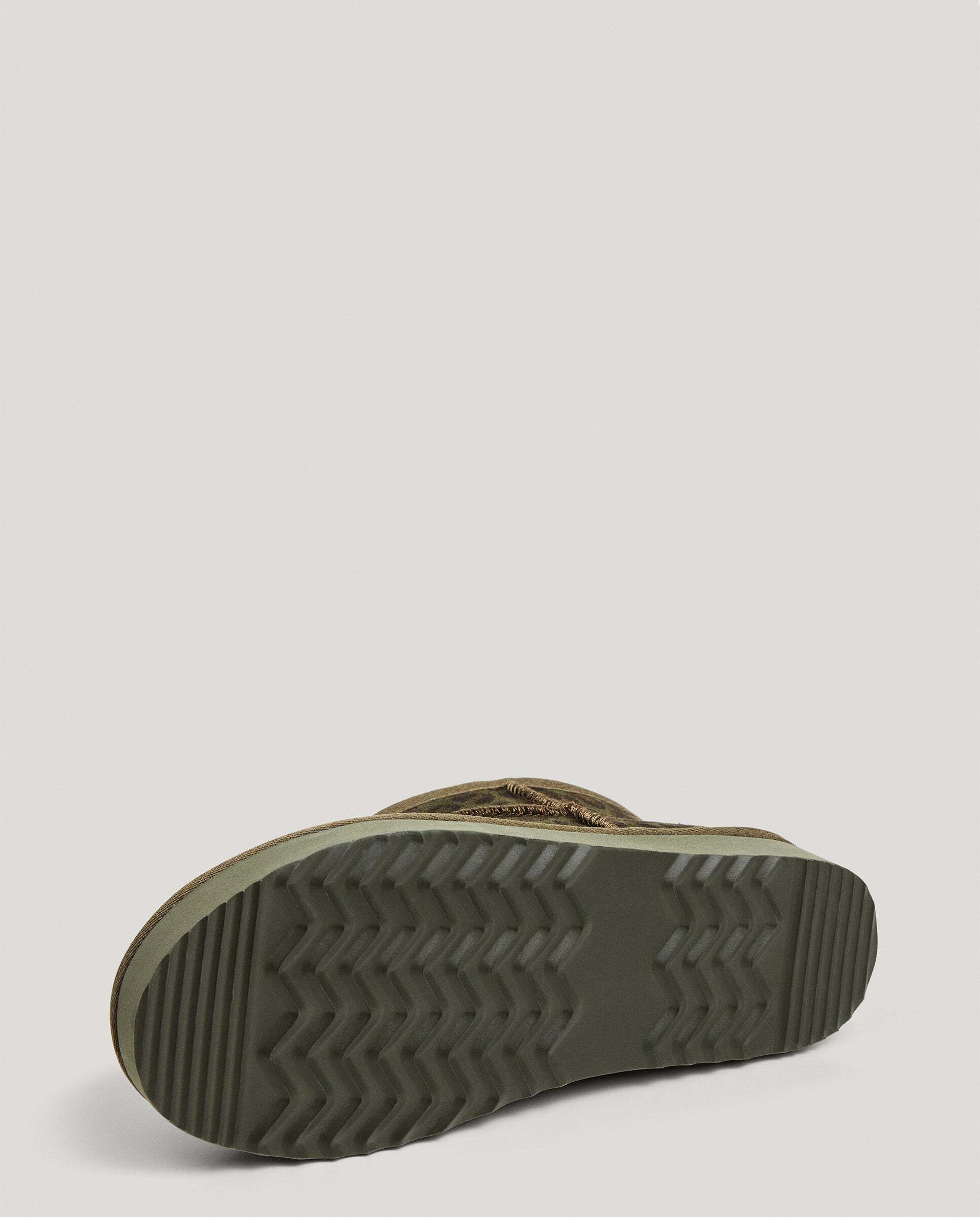 Botines con suela track de mujer de ante animal print - Pepe Jeans - Verde Verde-6