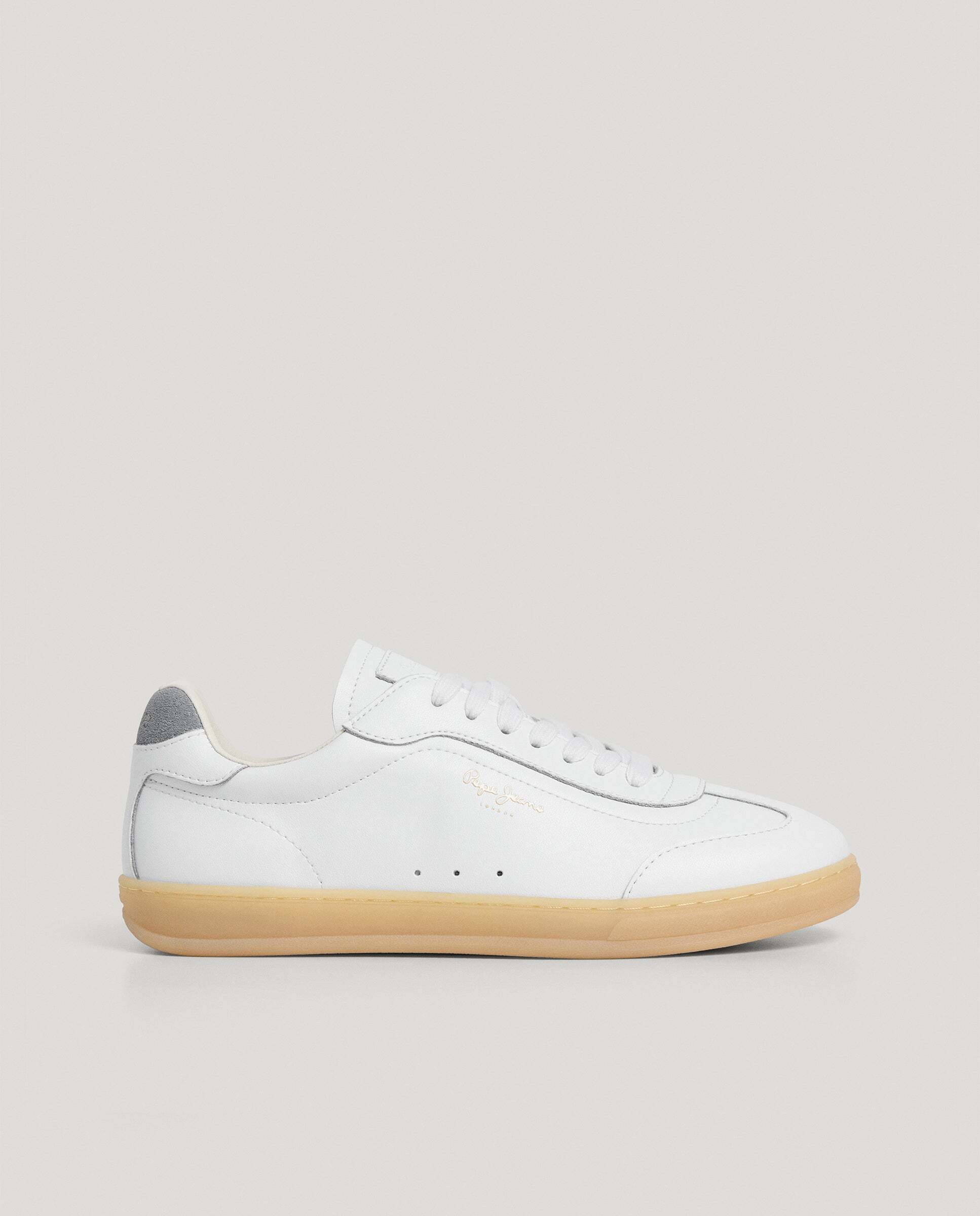 Ball - Pepe Jeans - zapatillas retro de piel - Blanco Blanco-1