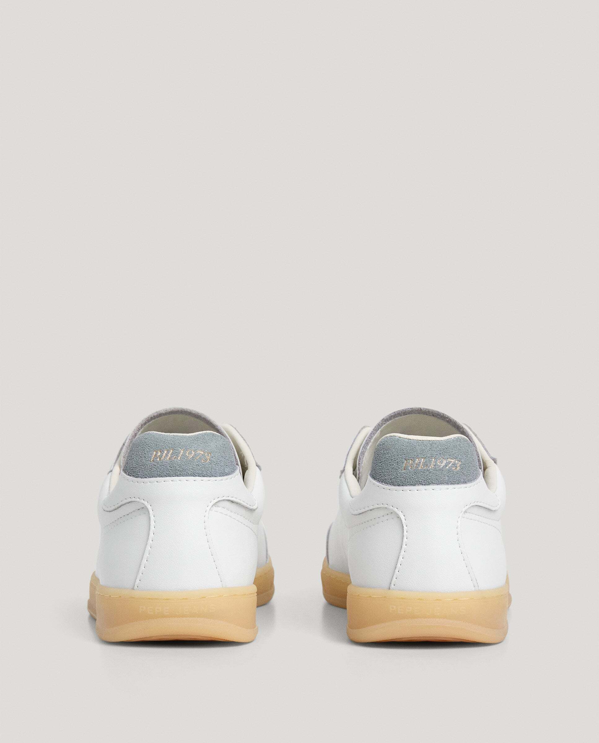 Ball - Pepe Jeans - zapatillas retro de piel - Blanco Blanco-4