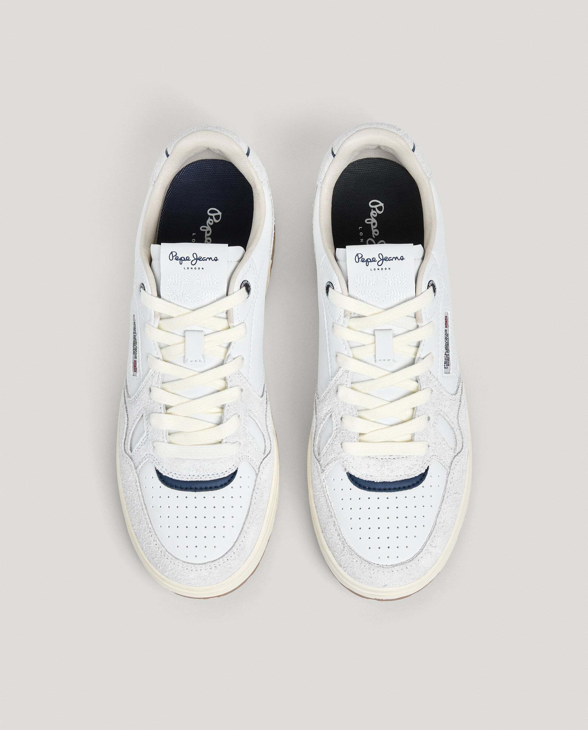 Chester - Pepe Jeans - zapatillas con detalles ante - Blanco Blanco-3