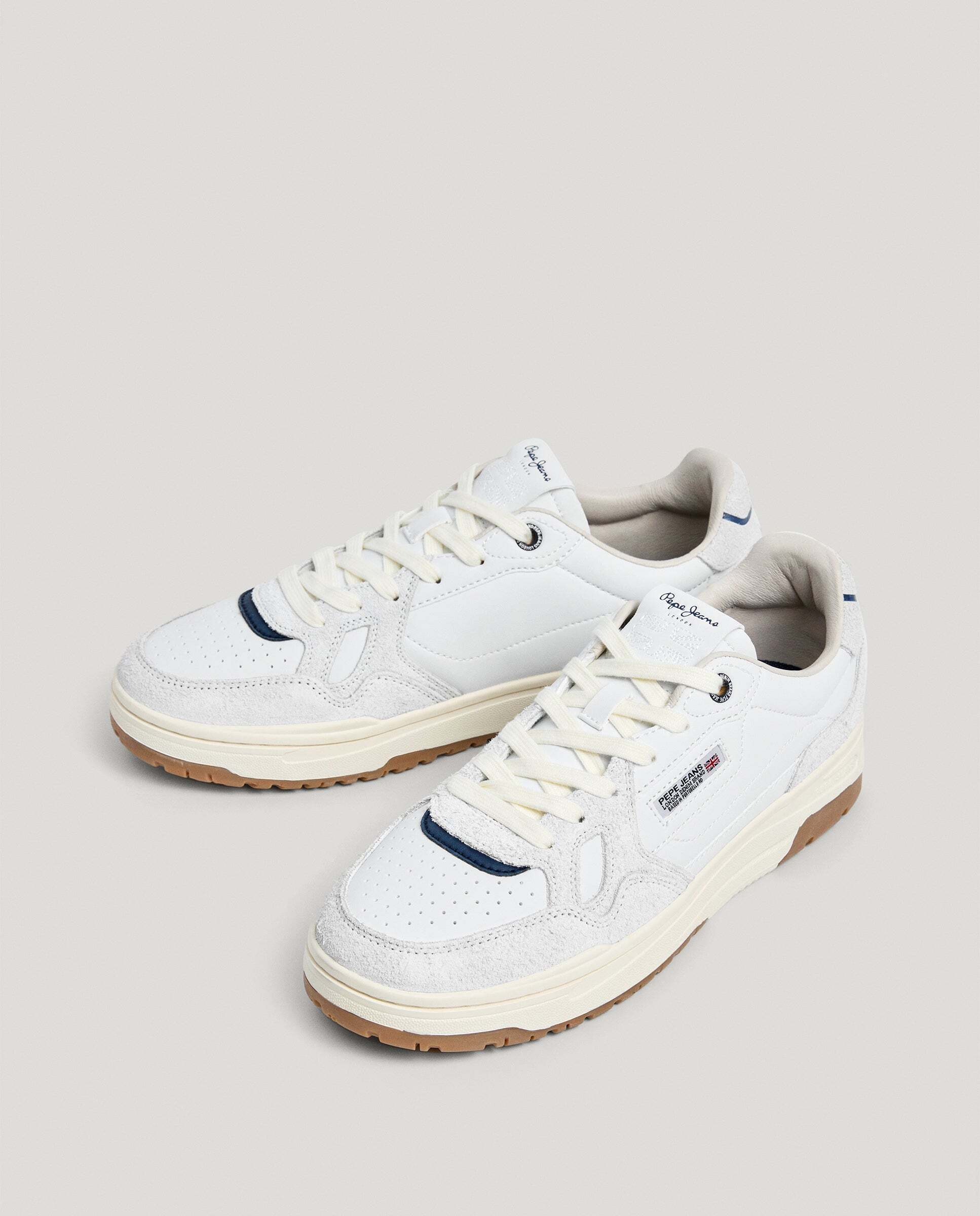 Chester - Pepe Jeans - zapatillas con detalles ante - Blanco Blanco-2