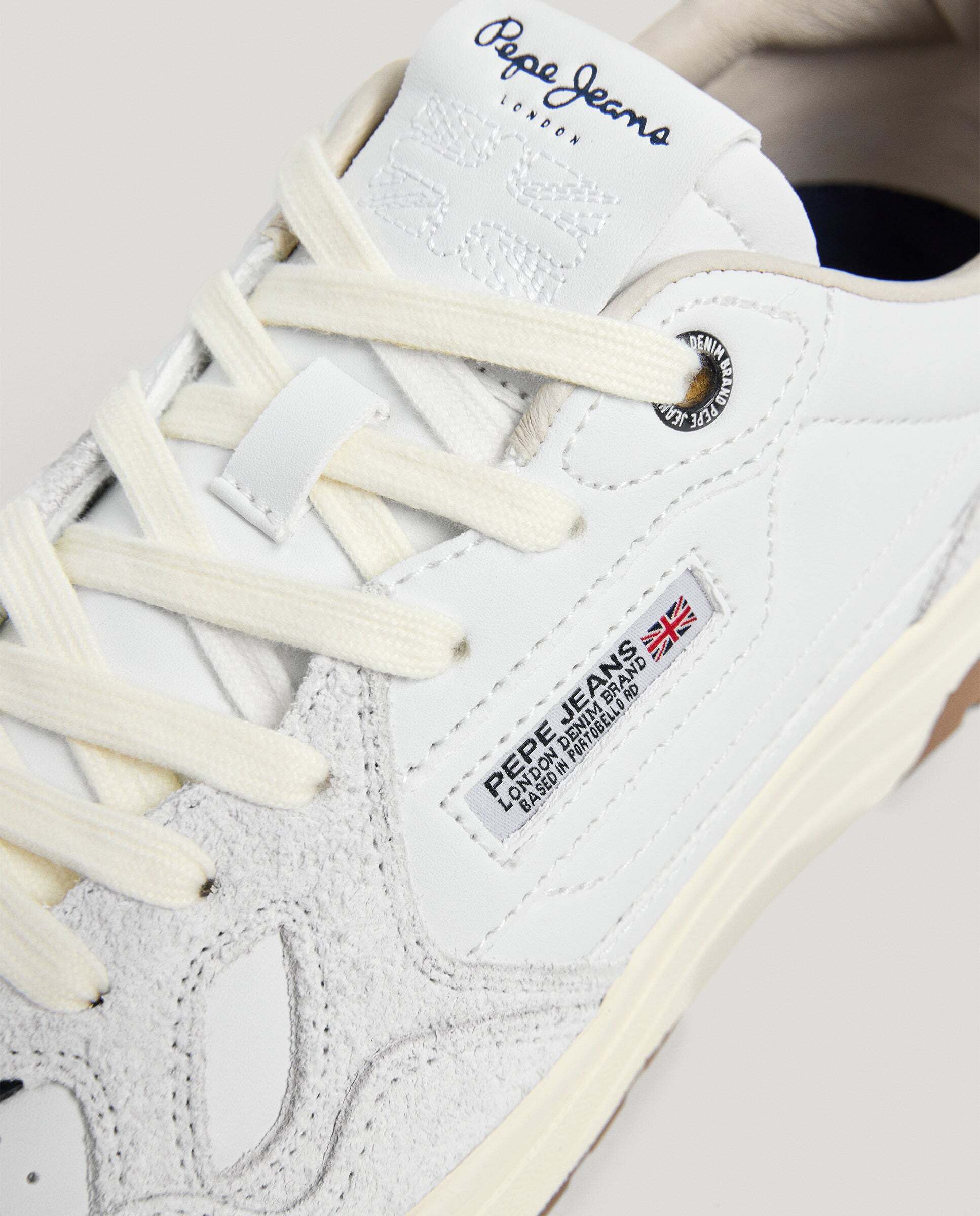 Chester - Pepe Jeans - zapatillas con detalles ante - Blanco Blanco-5
