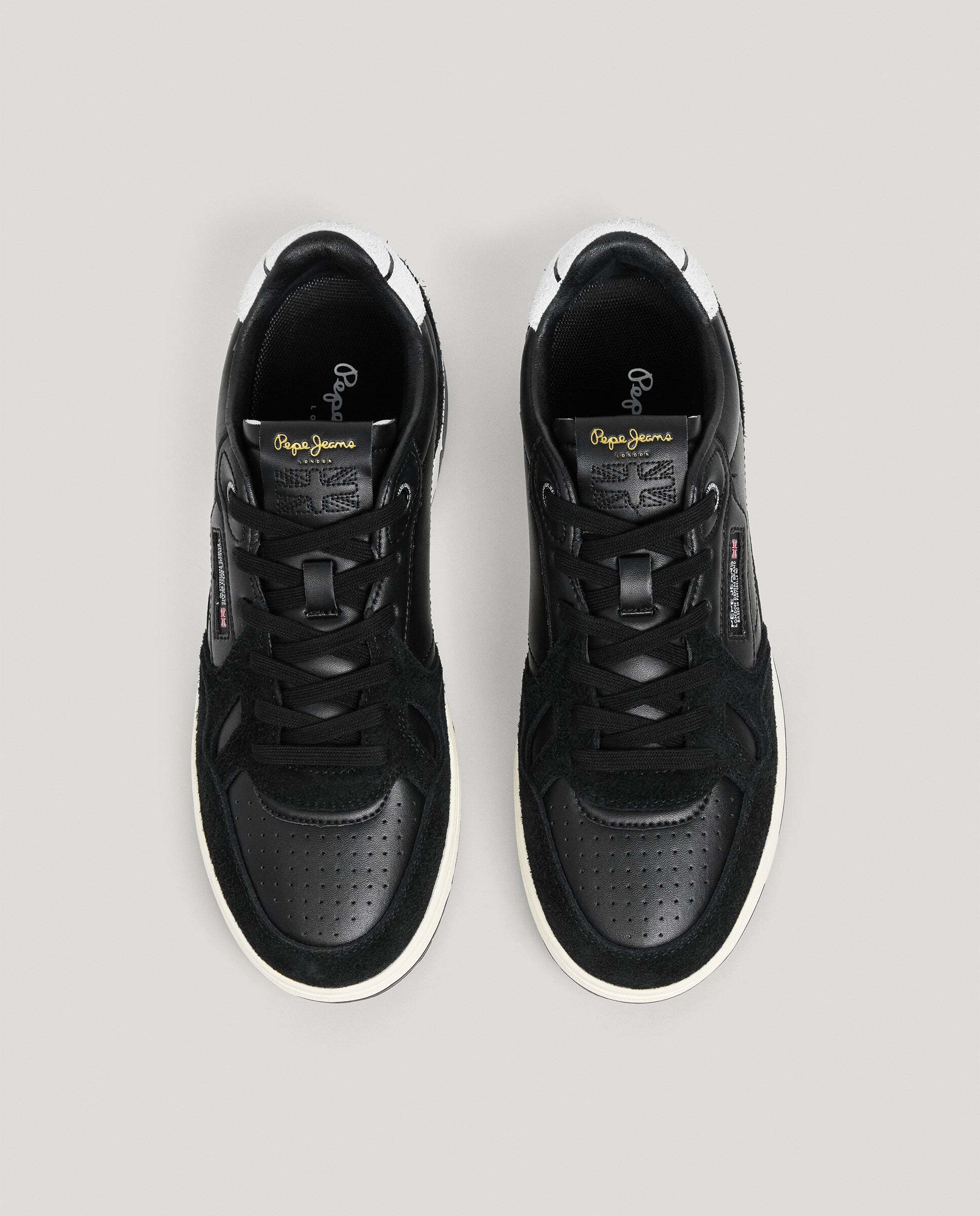 Chester - Pepe Jeans - zapatillas con detalles ante - Negro Negro-3