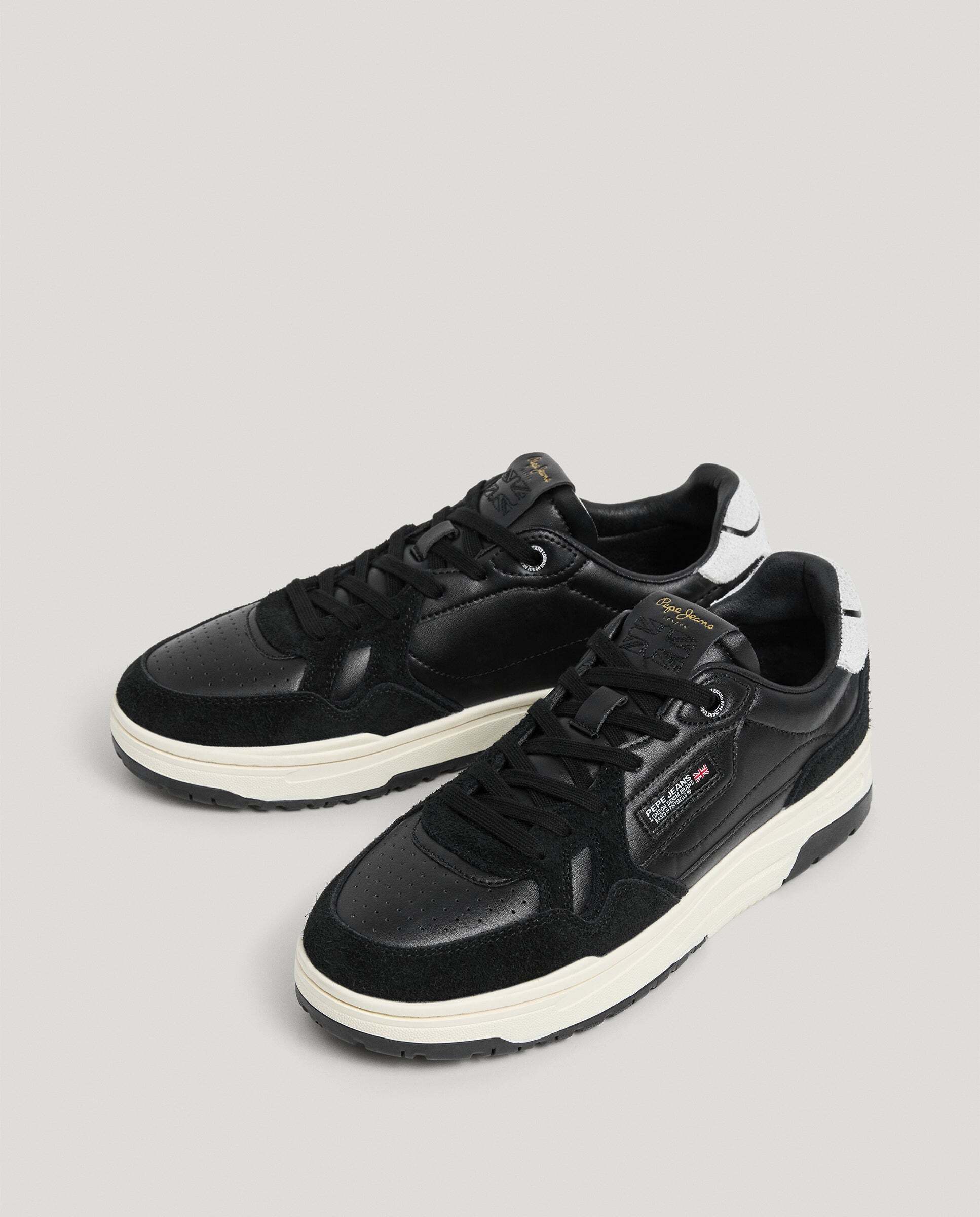 Chester - Pepe Jeans - zapatillas con detalles ante - Negro Negro-2