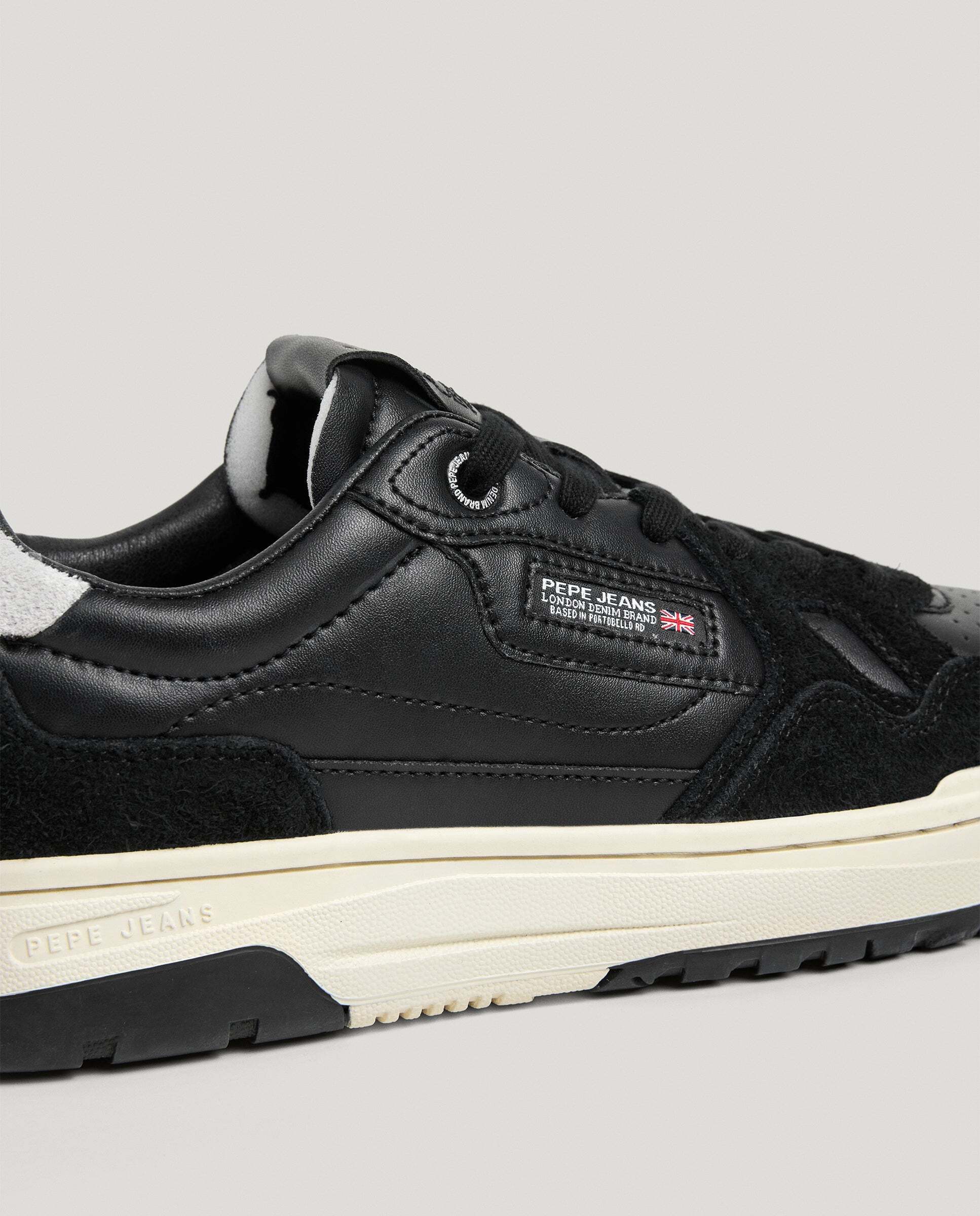 Chester - Pepe Jeans - zapatillas con detalles ante - Negro Negro-5
