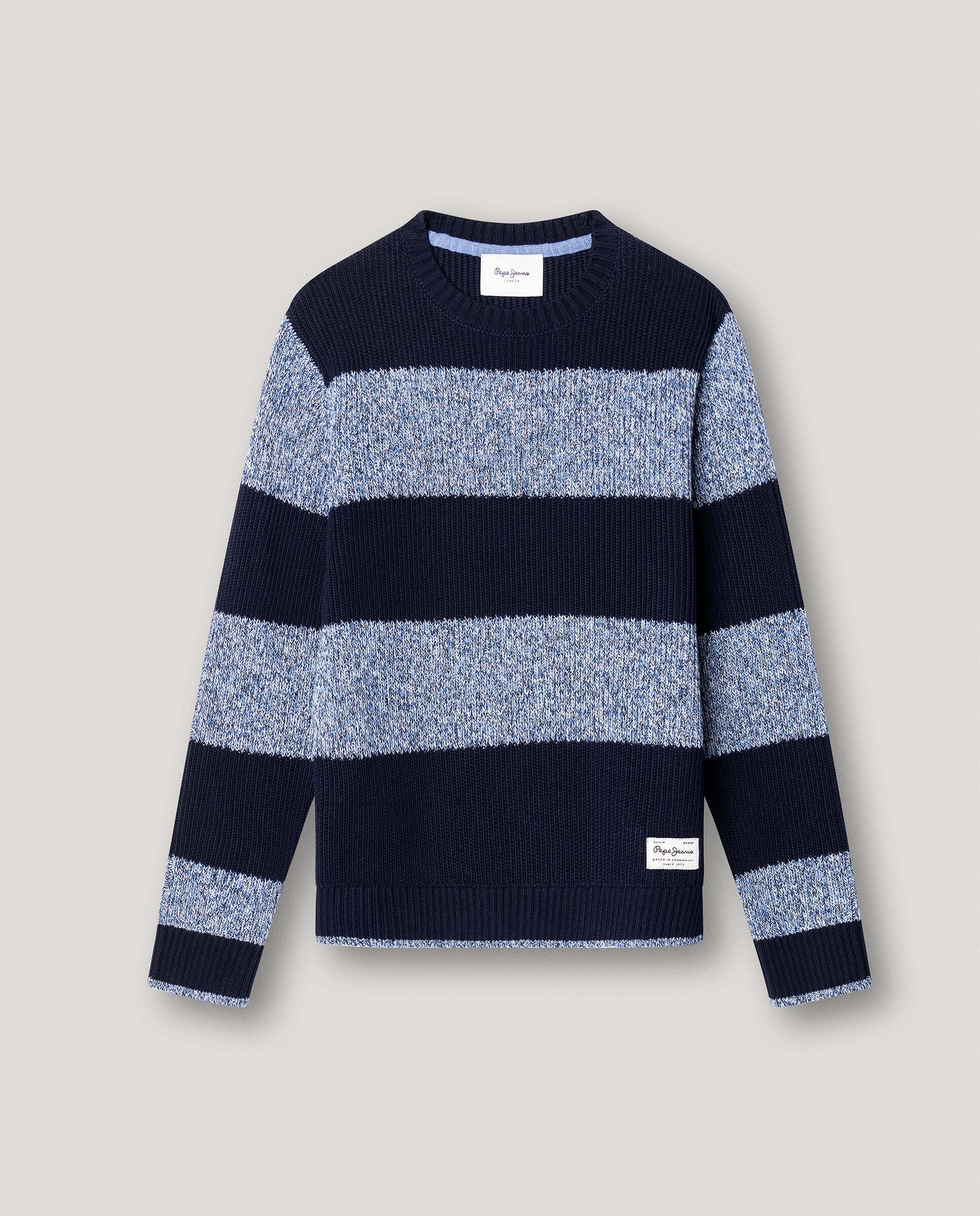 Imagen 1 de Jersey de niño mouline rayas fit regular Azul marino