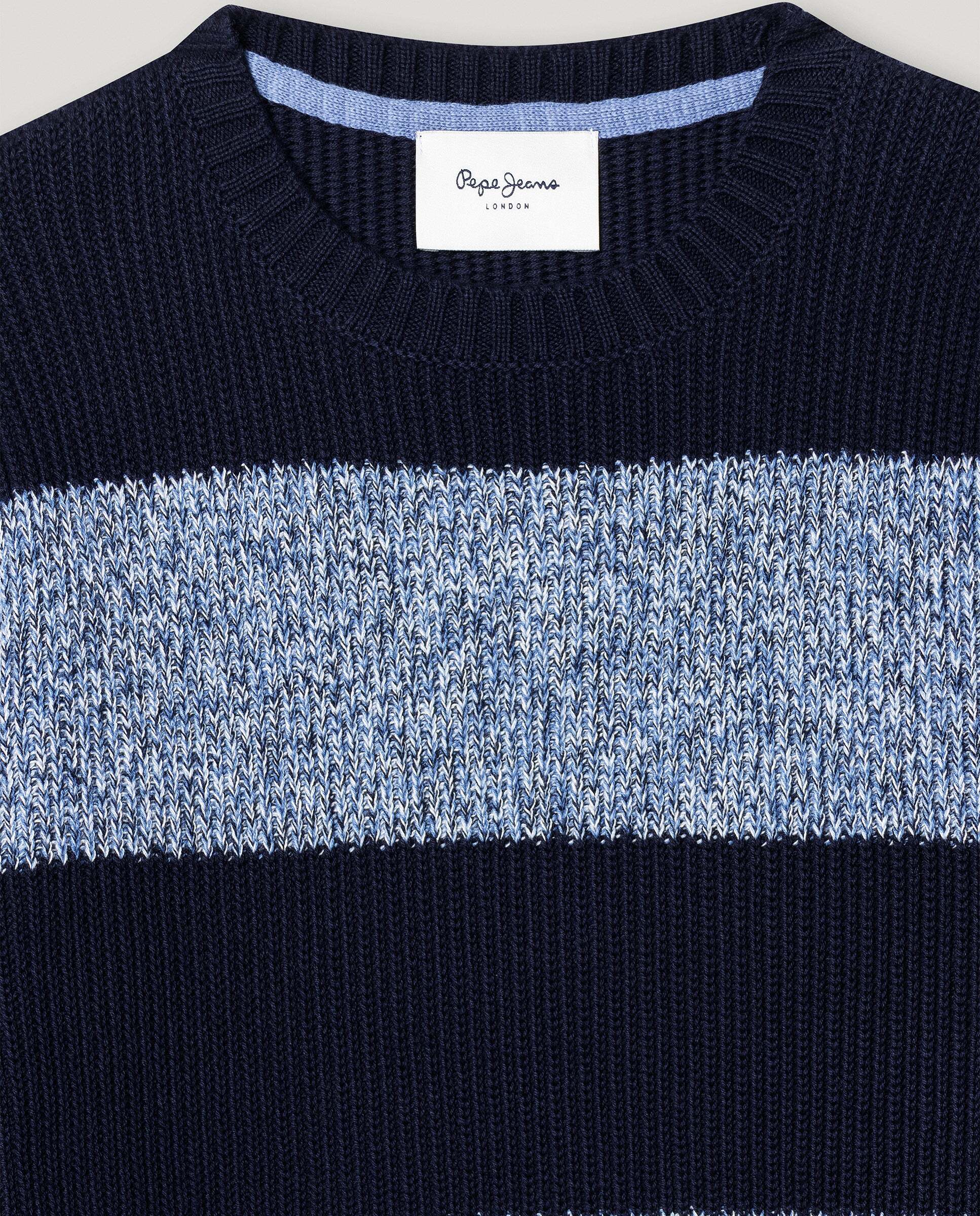 Imagen 2 de Jersey de niño mouline rayas fit regular - Pepe Jeans - Azul marino Azul marino
