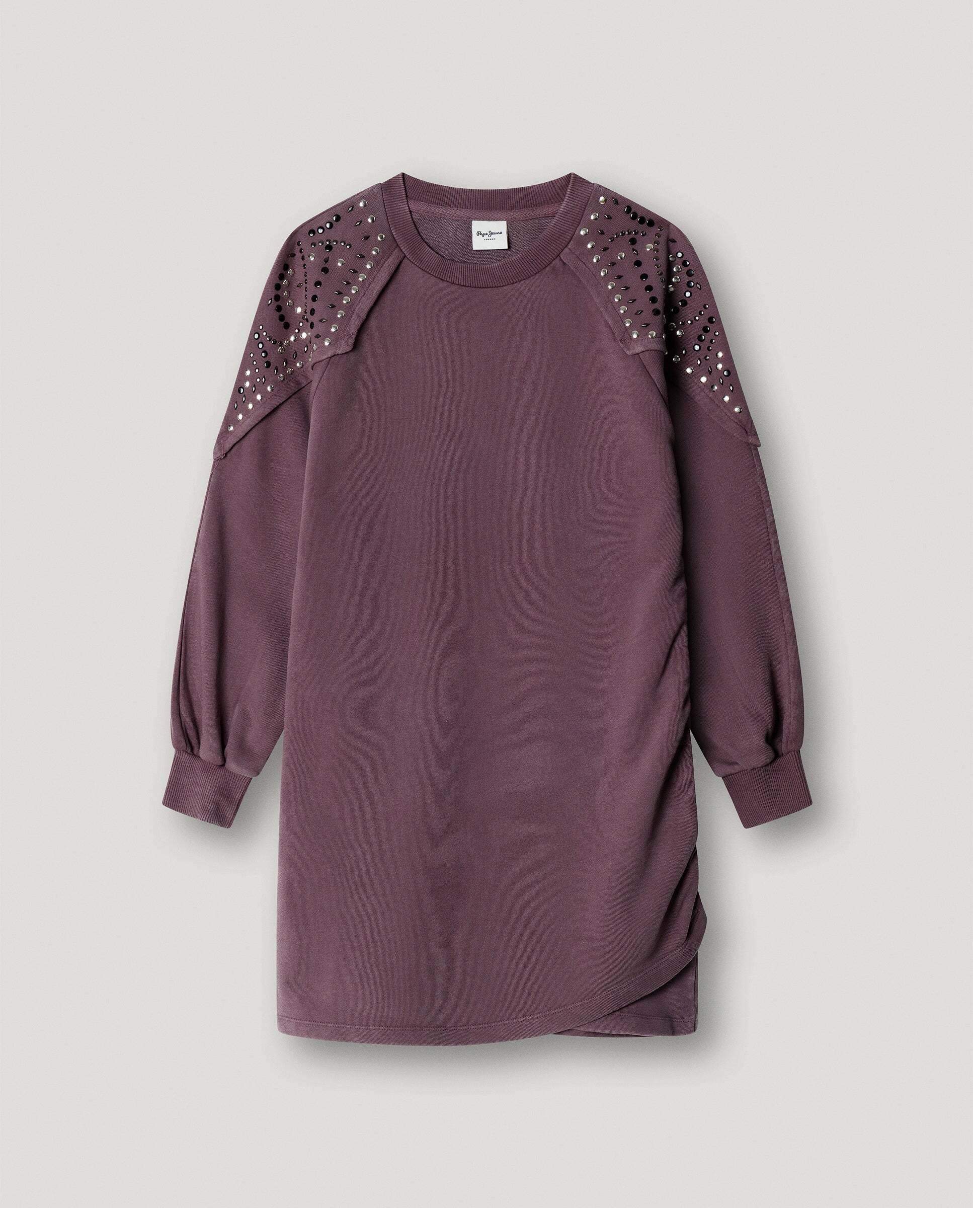 Minivestido Sudadera Laura de niña - Pepe Jeans - Morado Morado-1