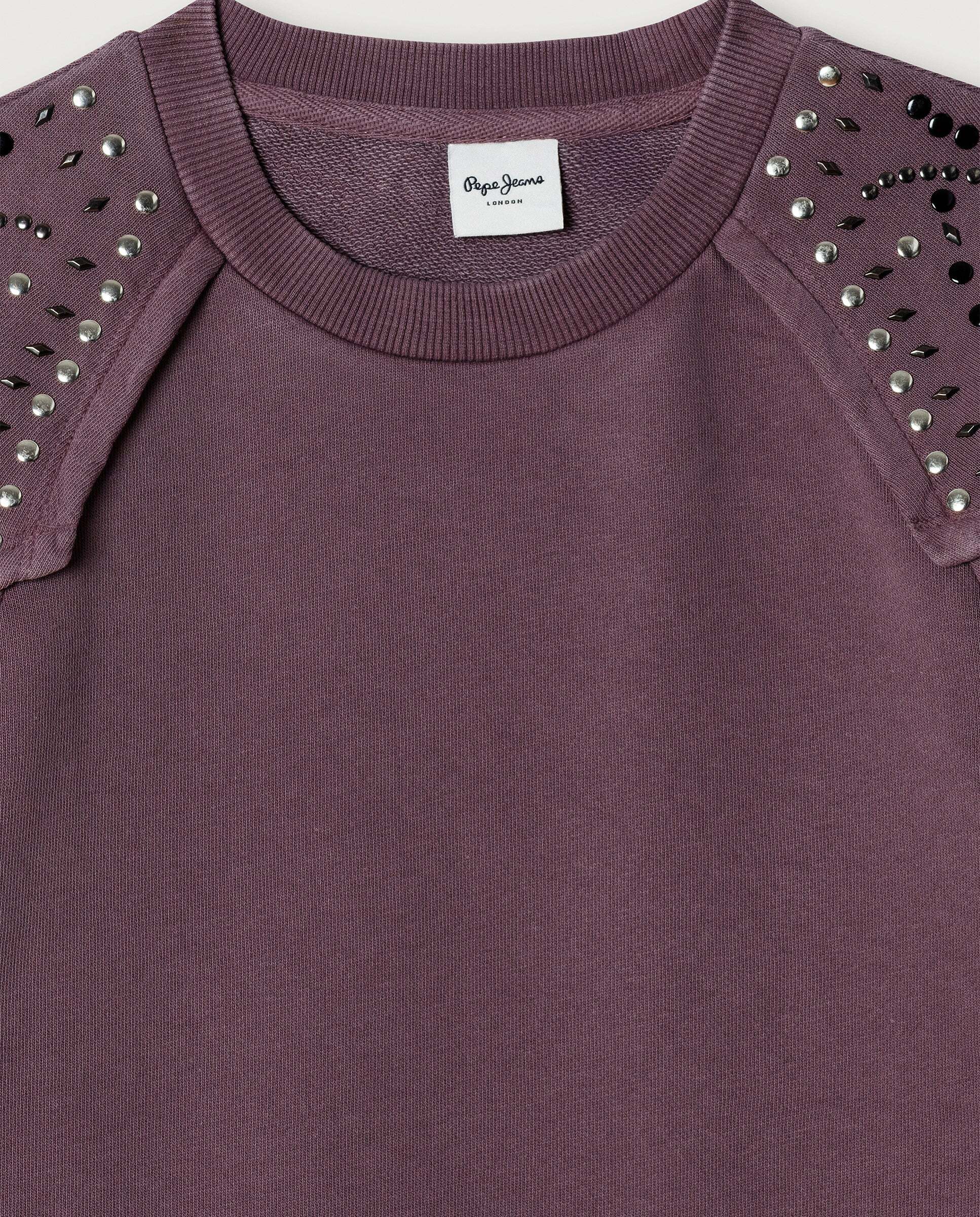 Minivestido Sudadera Laura de niña - Pepe Jeans - Morado Morado-2