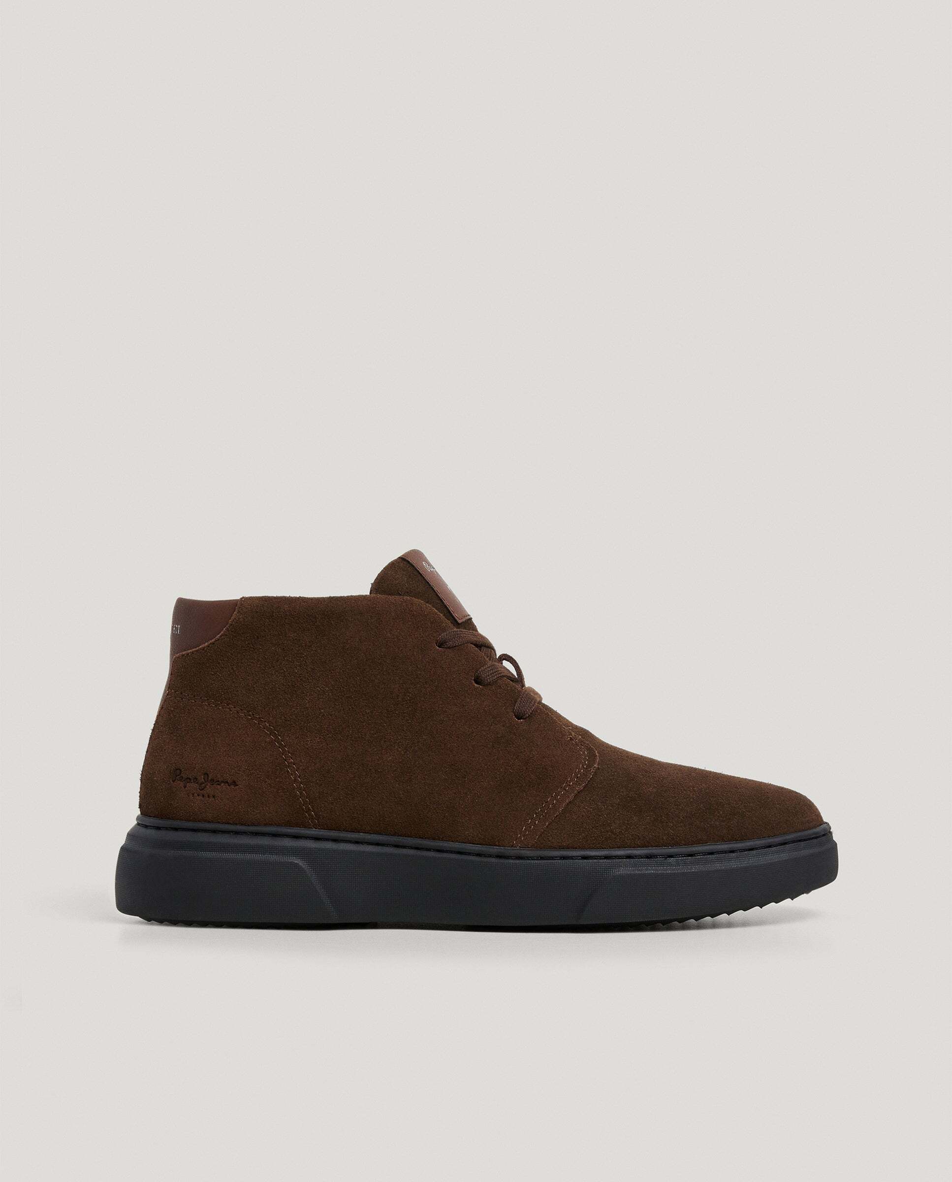 Imagen 3 de Botines de hombre de ante - Pepe Jeans - Marrón chocolate Marrón chocolate