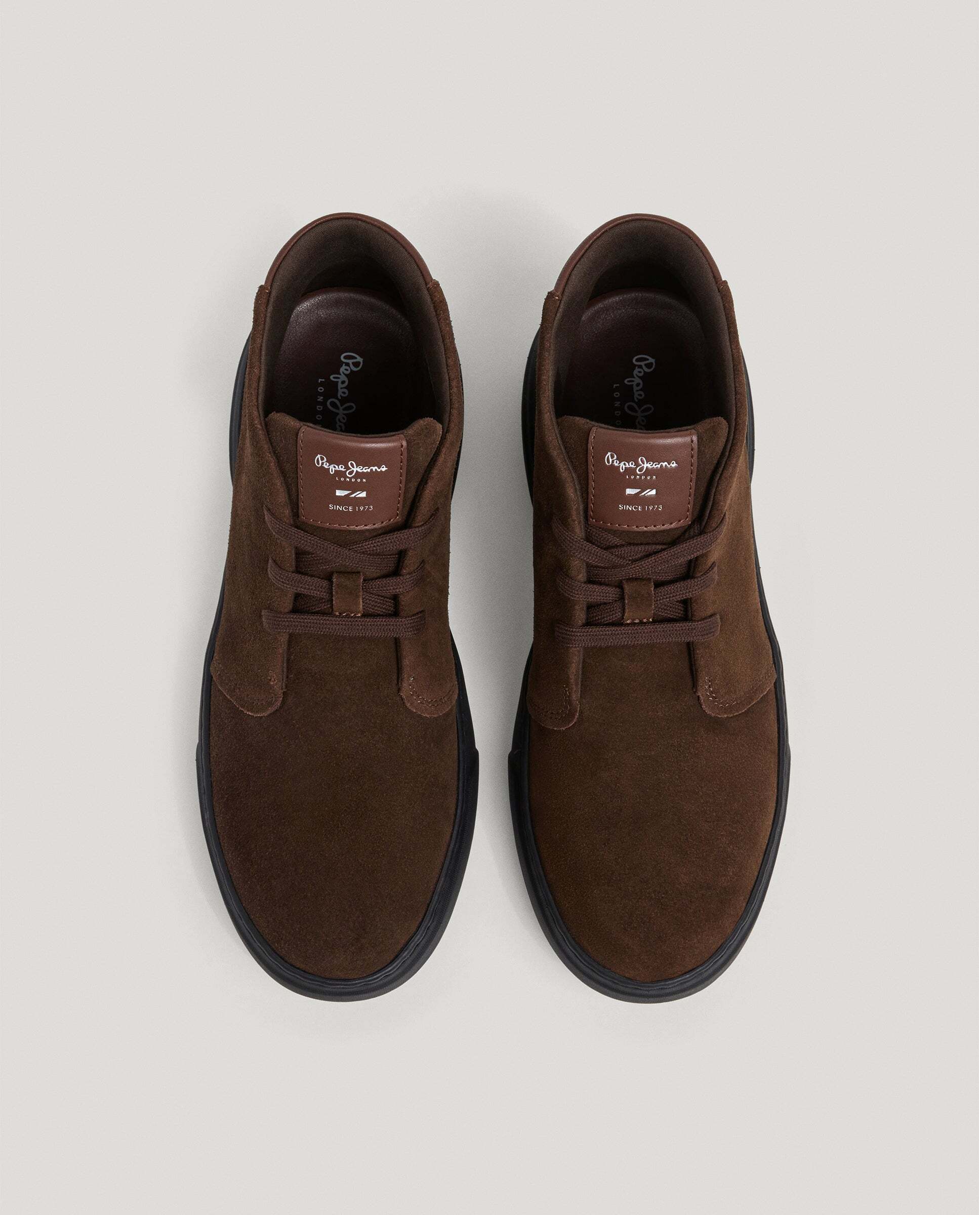 Imagen 4 de Botines de hombre de ante - Pepe Jeans - Marrón chocolate Marrón chocolate