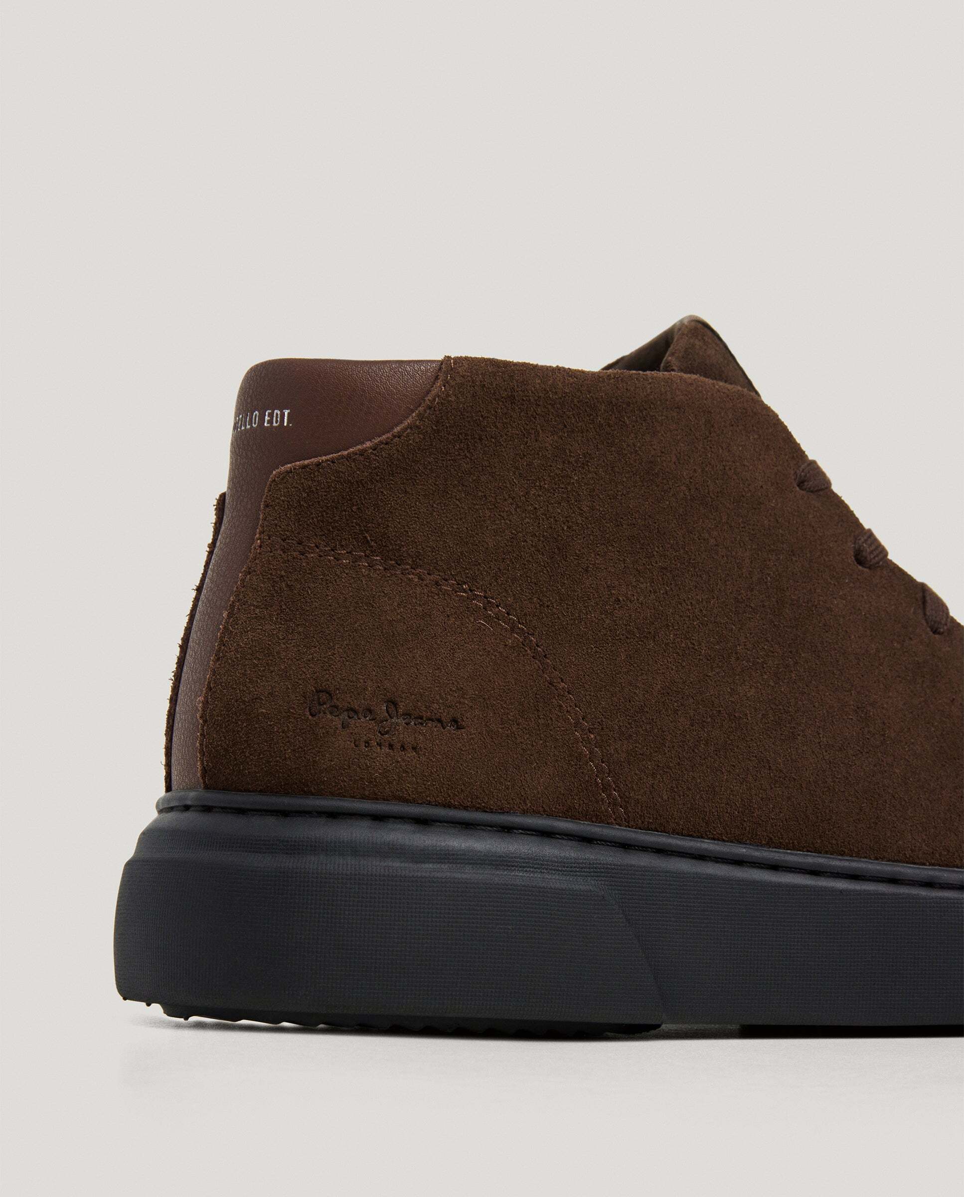Imagen 7 de Botines de hombre de ante - Pepe Jeans - Marrón chocolate Marrón chocolate