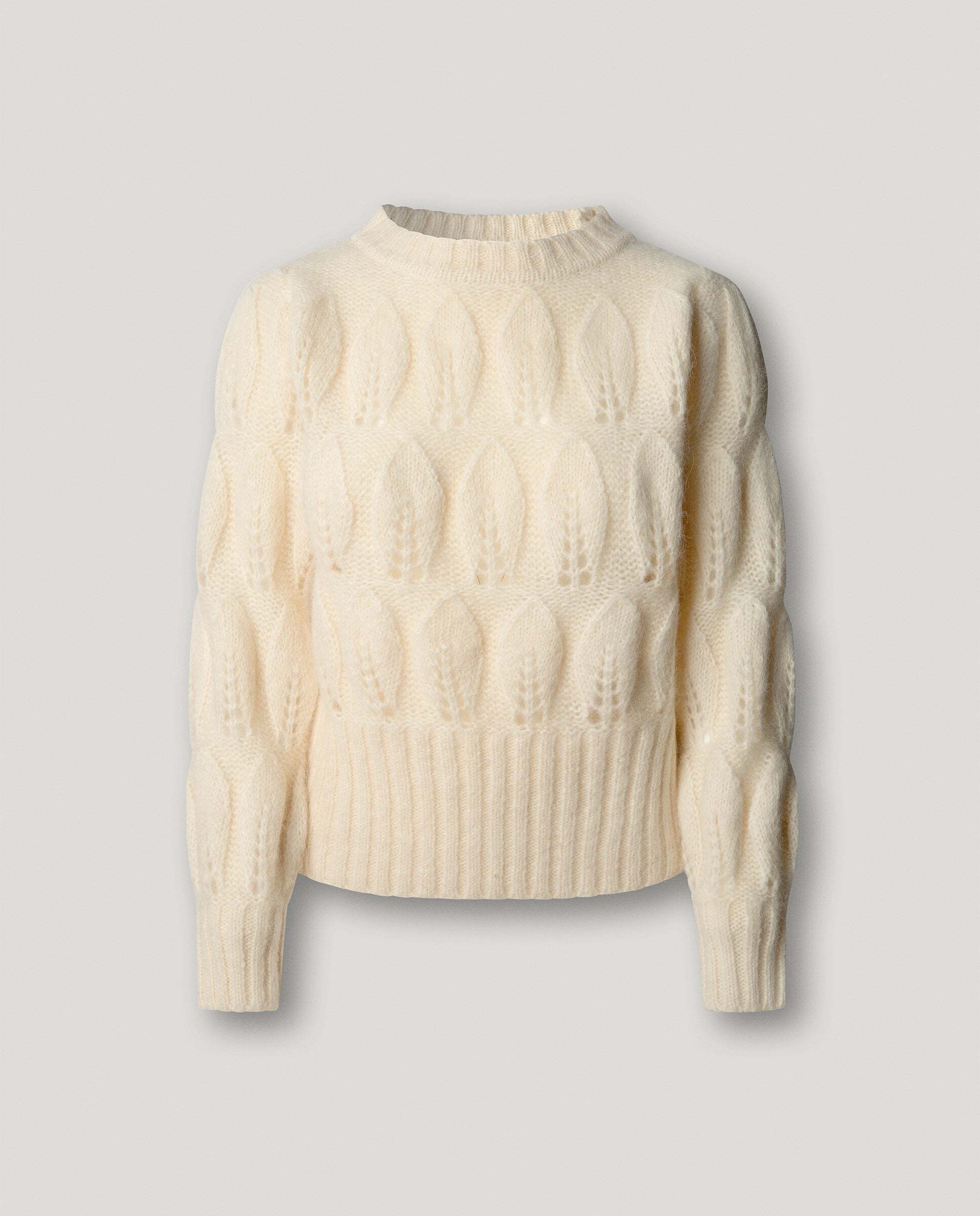 Jersey de mujer trenzado cuello alto - Pepe Jeans - Blanco Blanco-6
