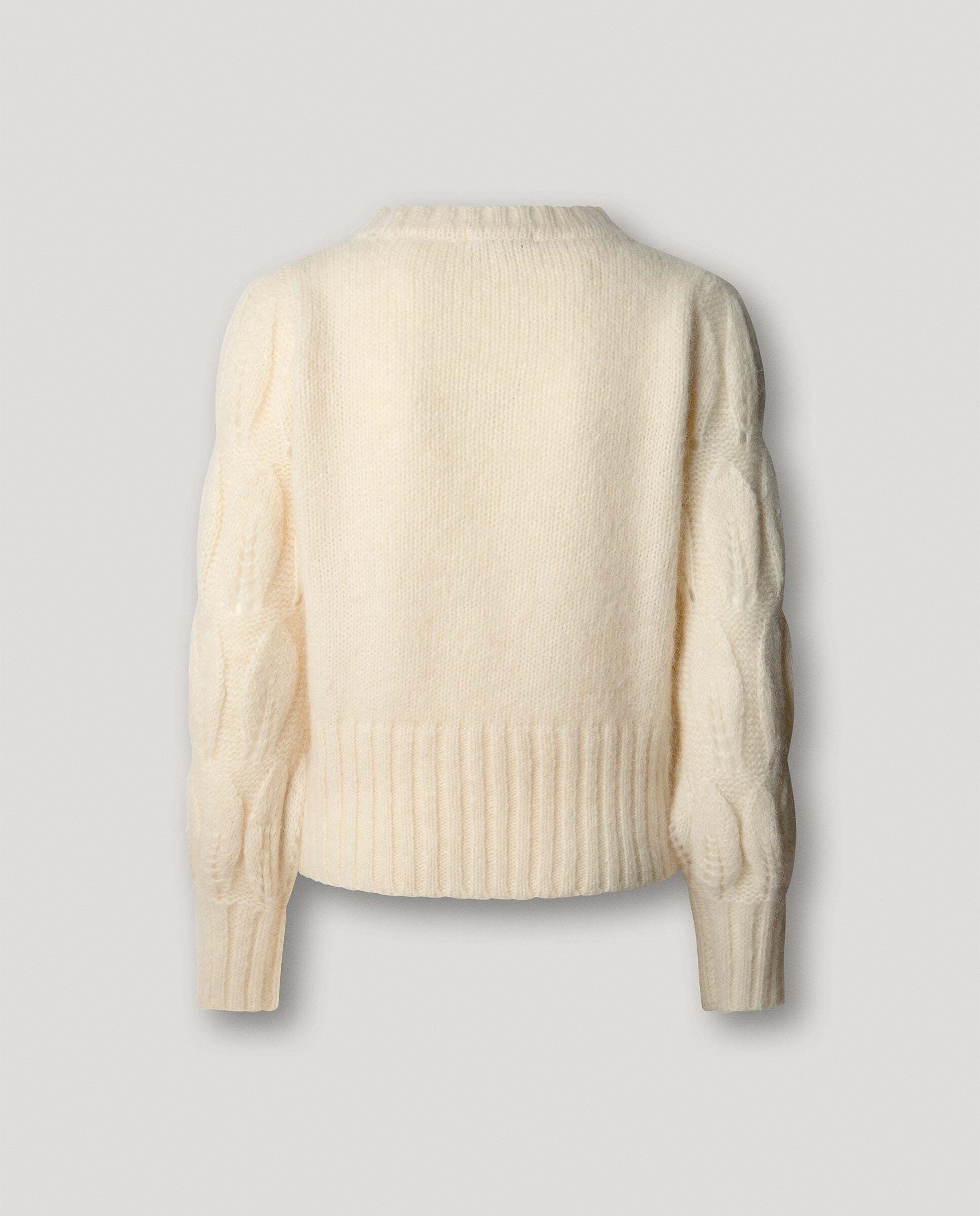 Jersey de mujer trenzado cuello alto - Pepe Jeans - Blanco Blanco-4