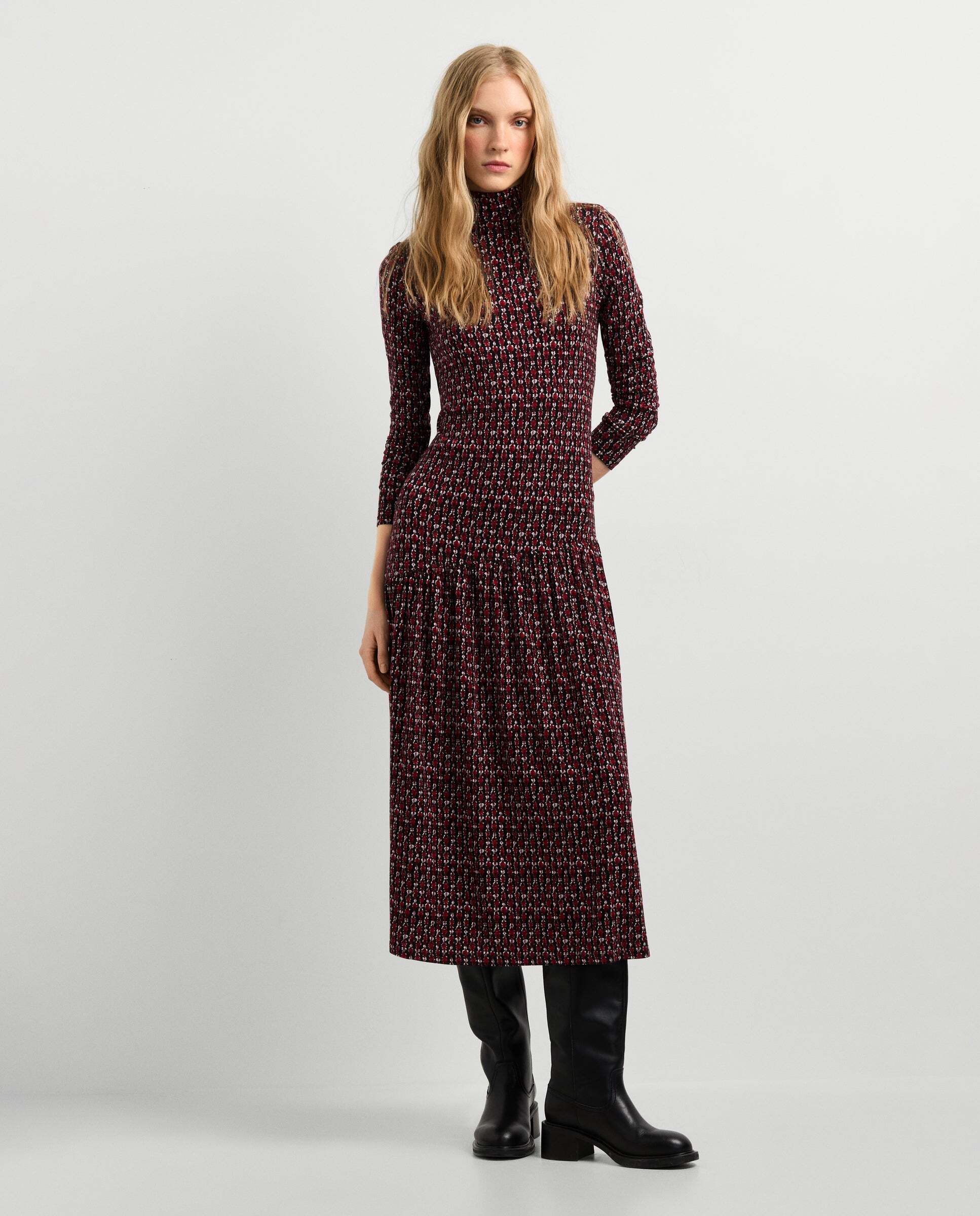 Imagen 2 de Vestido de mujer largo estampado floral - Pepe Jeans - Negro Negro