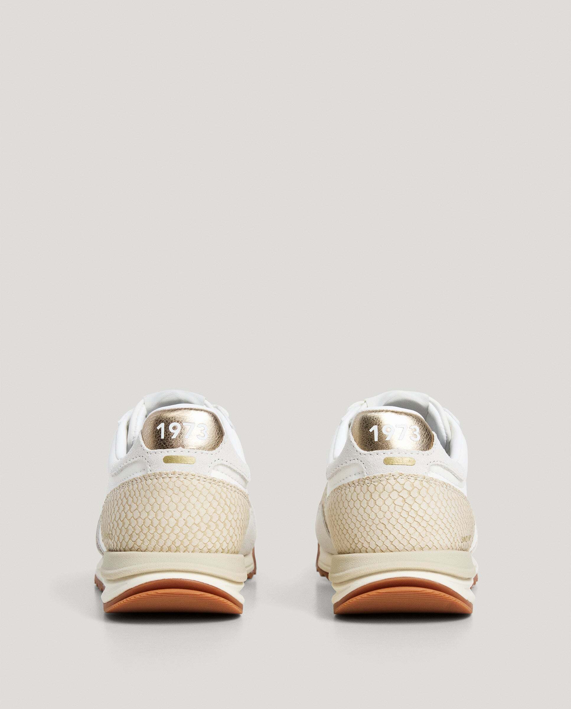 Marvin - Pepe Jeans - zapatillas retro con detalles animal print - Blanco Blanco-4