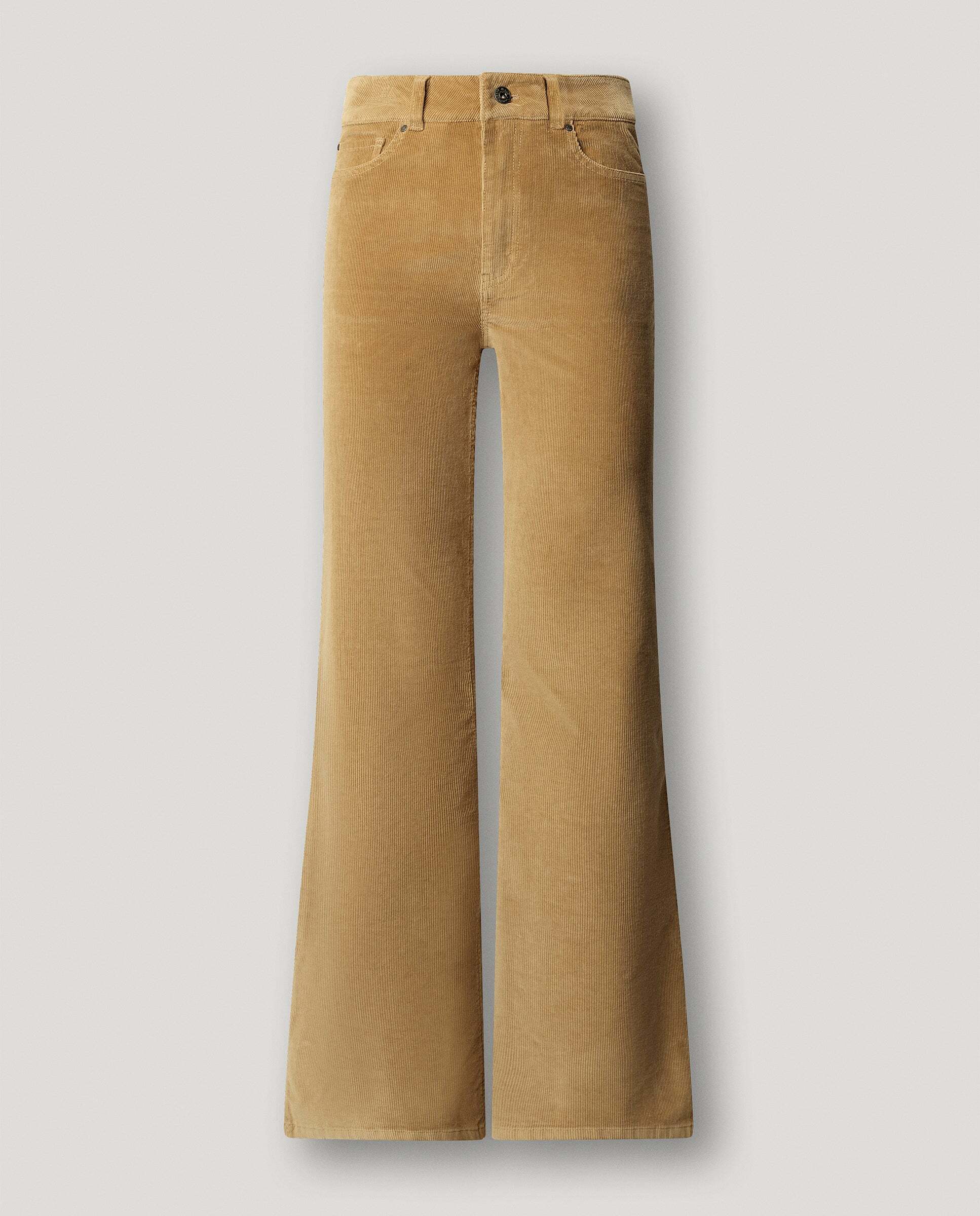 Willa - Pepe Jeans - pantalon cinco bolsillos pana fit flare - Natural Natural-7
