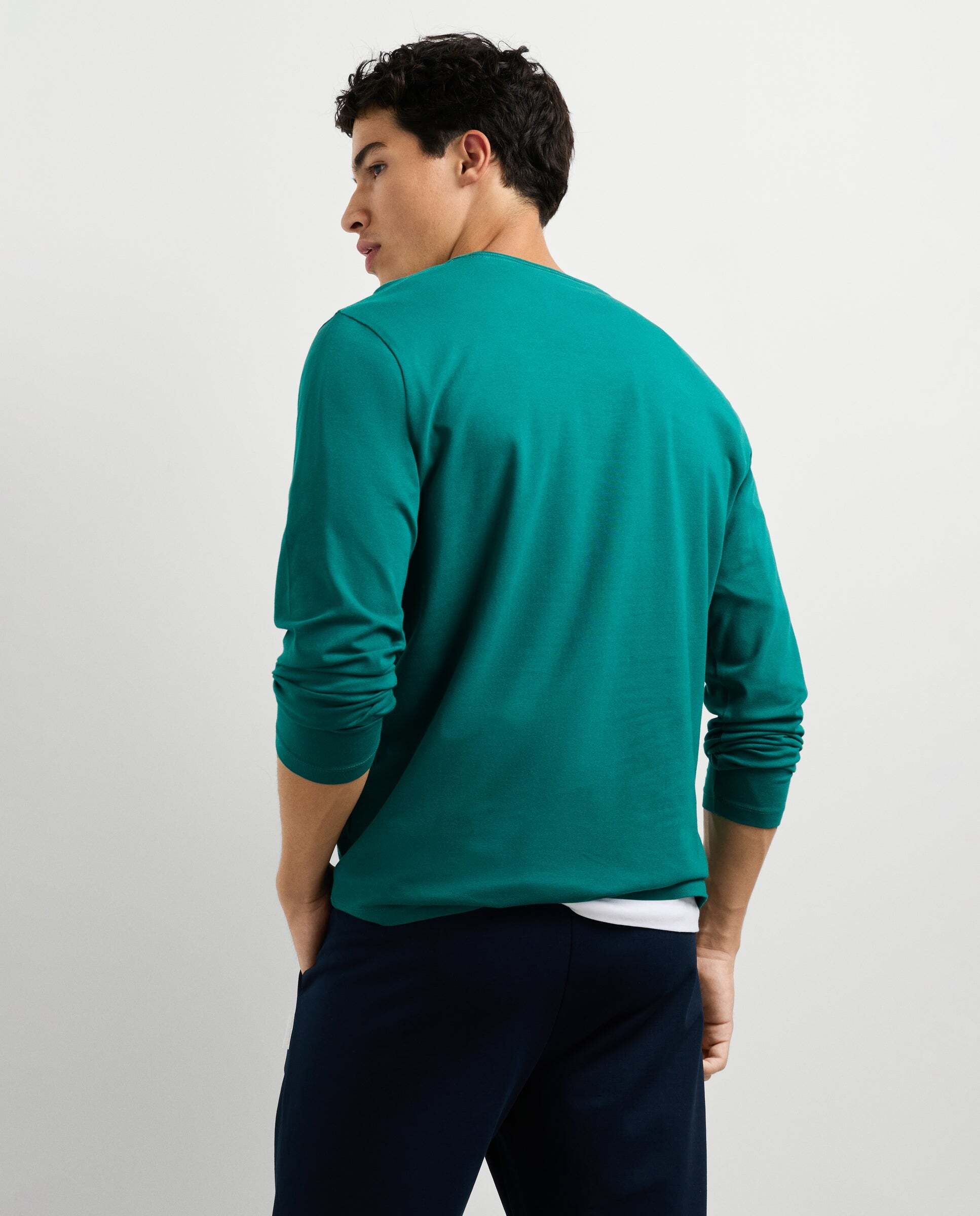 Camiseta de hombre manga larga fit slim - Pepe Jeans - Verde oscuro Verde oscuro-3