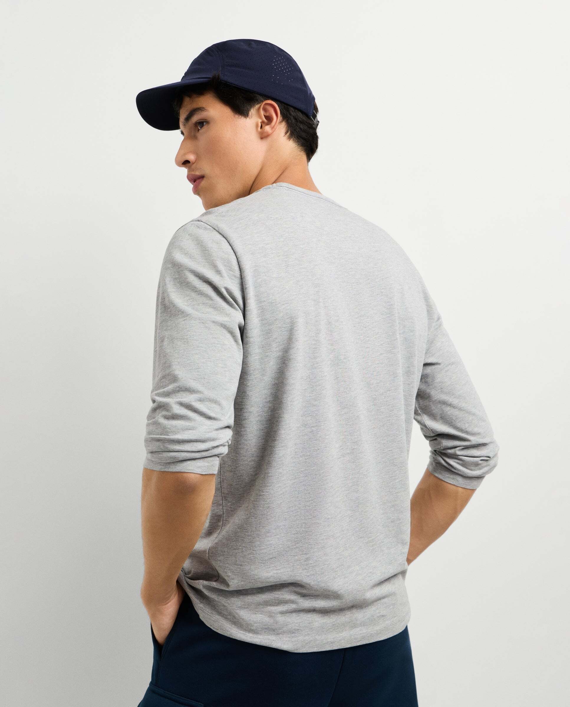 Imagen 5 de Camiseta de hombre manga larga fit slim - Pepe Jeans - Gris Gris