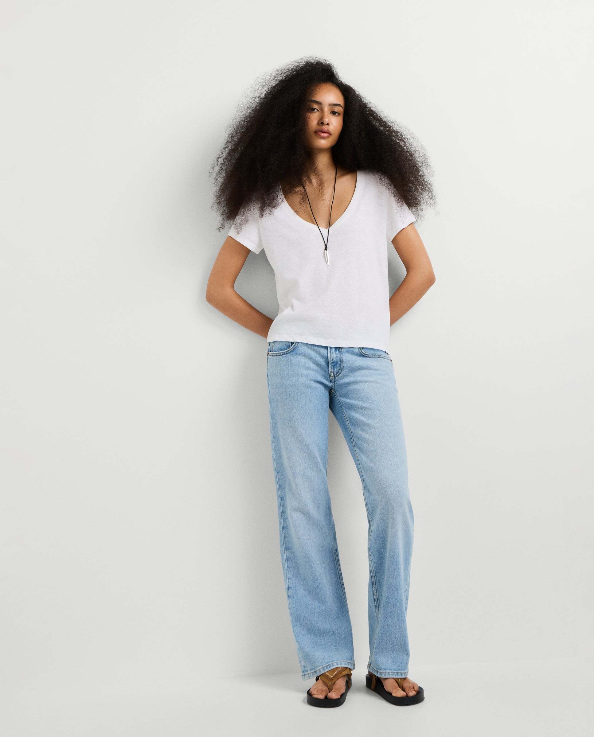 Vaquero de mujer fit recto y tiro bajo - Pepe Jeans - venus - Azul Azul-3
