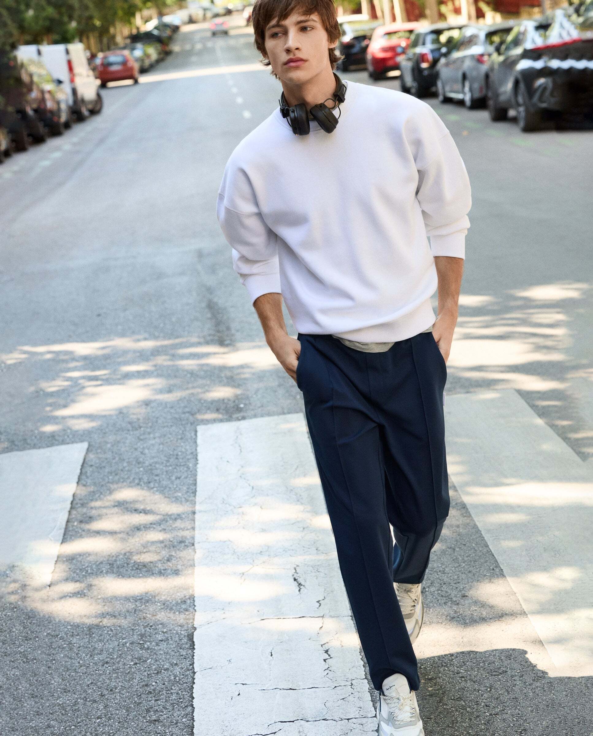 Pantalón de hombre jogger cintura elástica - Pepe Jeans - Azul Azul-3