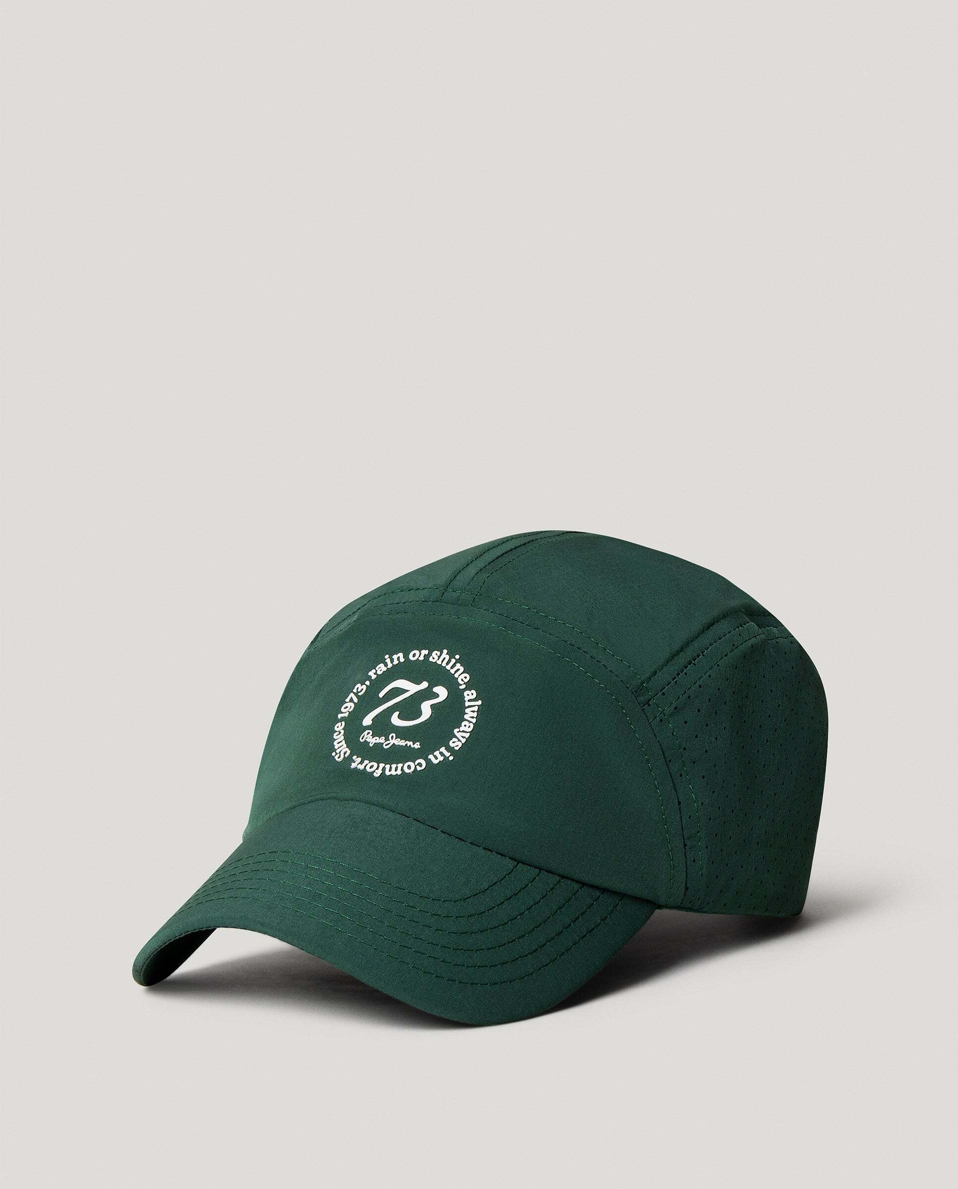 Imagen 0 de Gorra de hombre con detalles reflectantes Verde oscuro