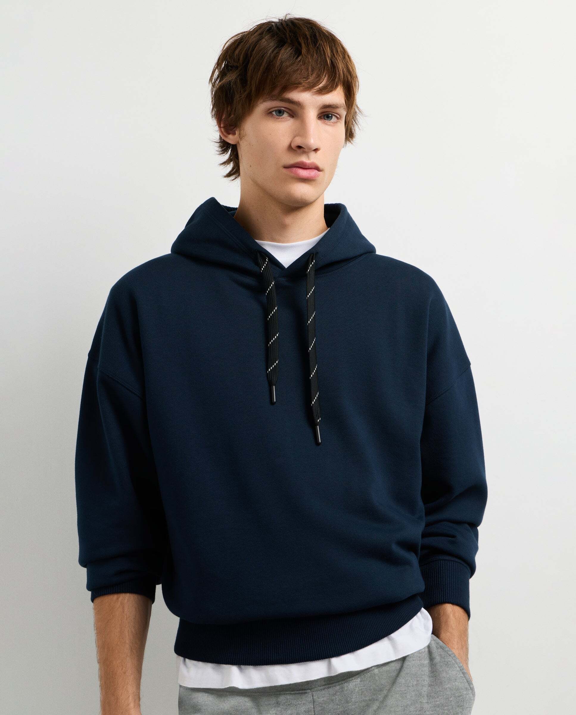 Imagen 0 de Sudadera de hombre capucha fit casual Azul