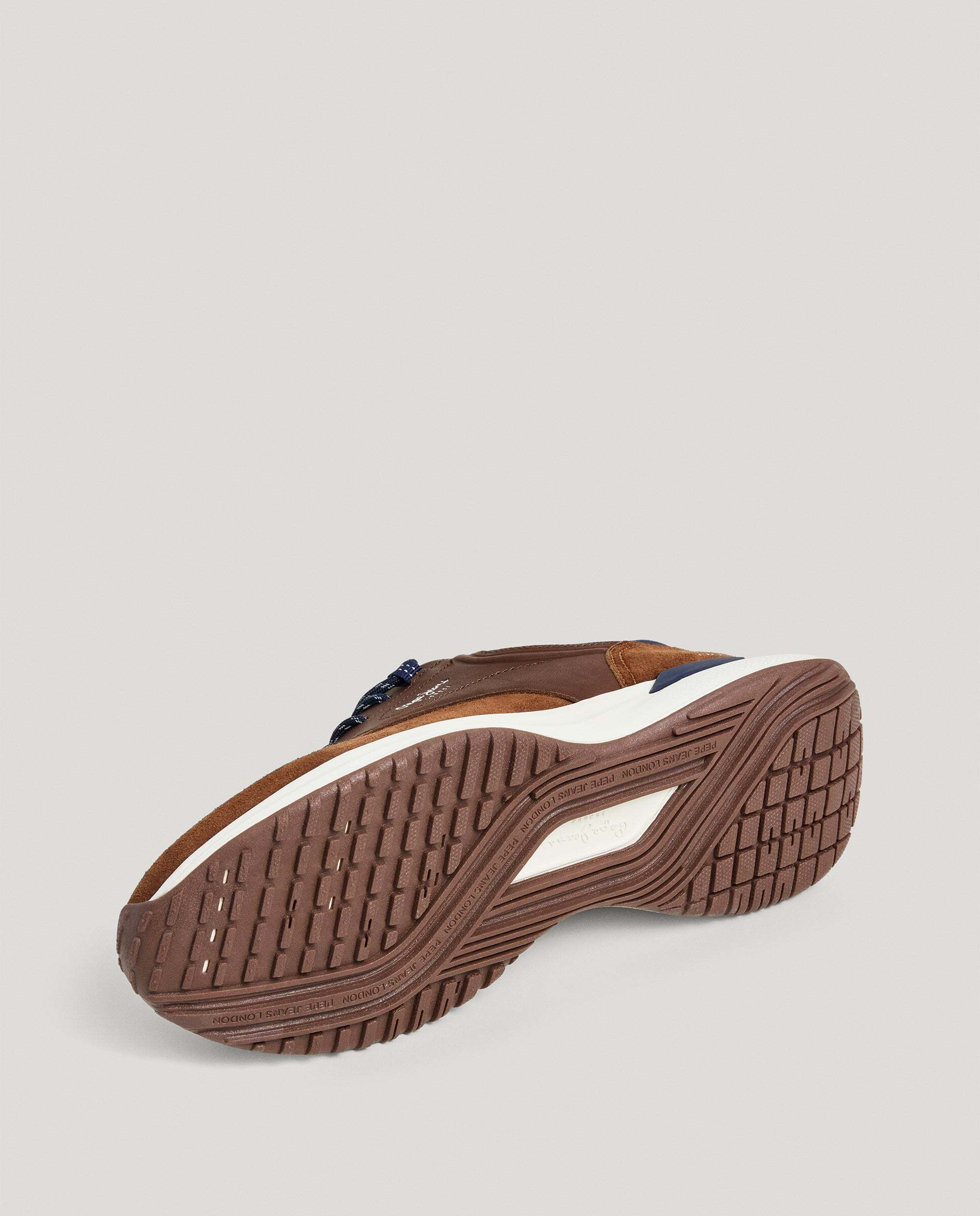 Bampton - Pepe Jeans - zapatillas ante con piel - Marrón Marrón-6
