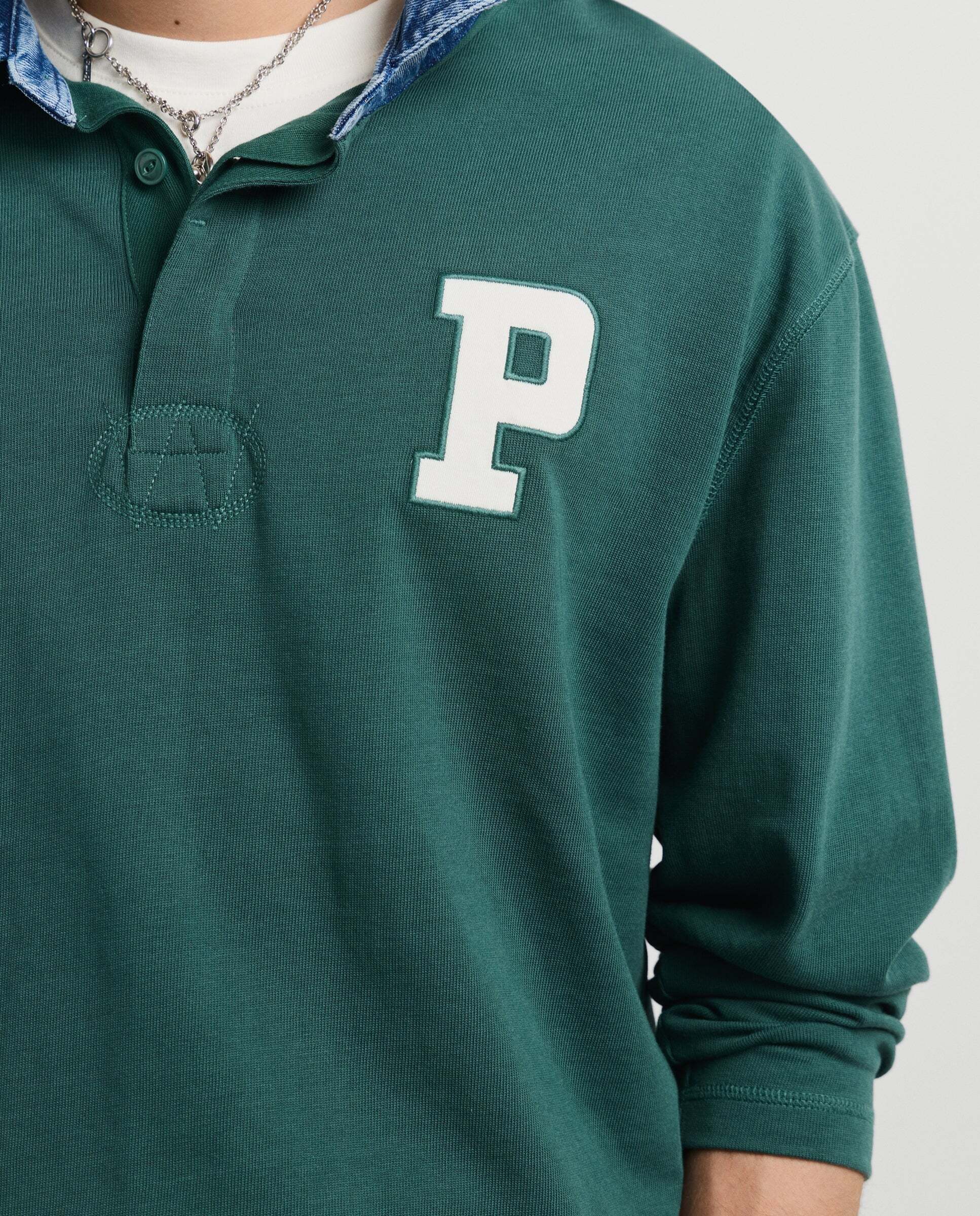 Polo de hombre rugby manga larga fit regular - Pepe Jeans - Verde Verde-4