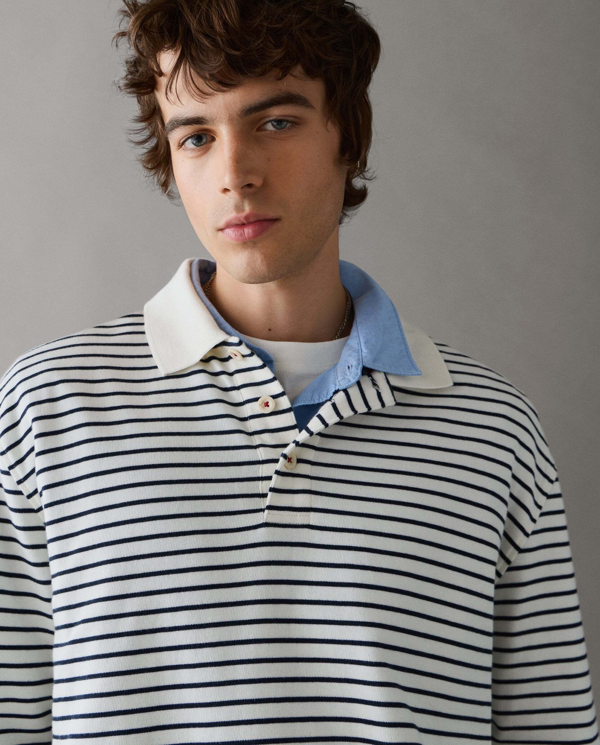 Polo de hombre rugby manga larga fit casual - Pepe Jeans - Blanco Blanco-1
