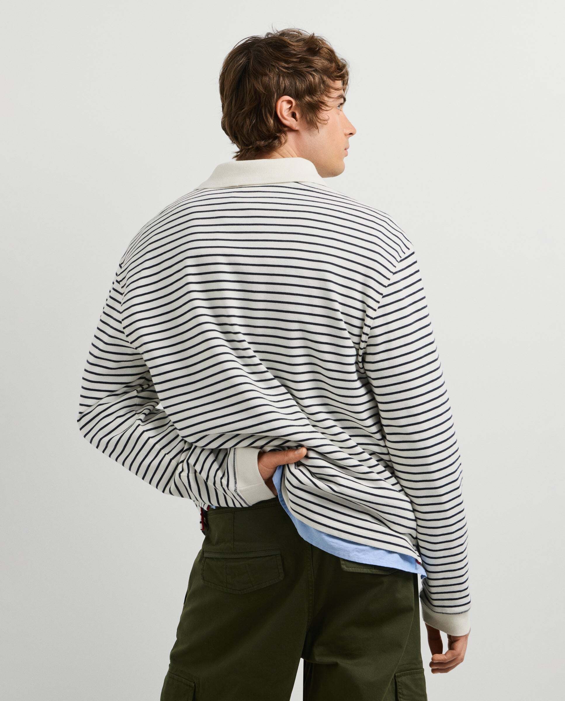 Polo de hombre rugby manga larga fit casual - Pepe Jeans - Blanco Blanco-3