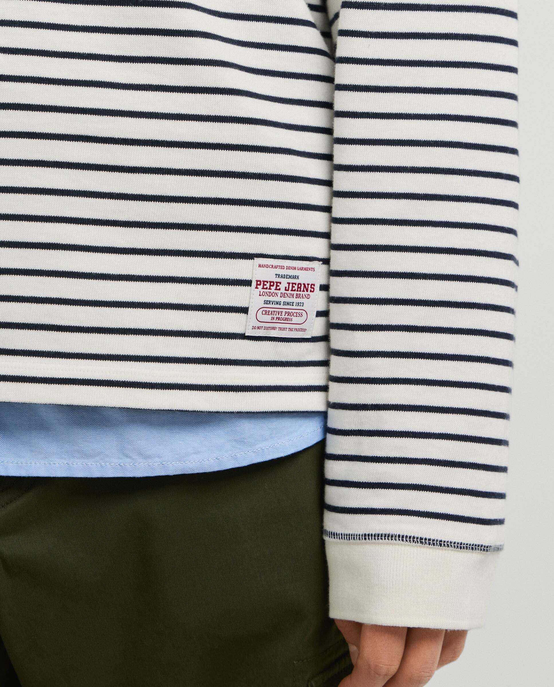 Polo de hombre rugby manga larga fit casual - Pepe Jeans - Blanco Blanco-4
