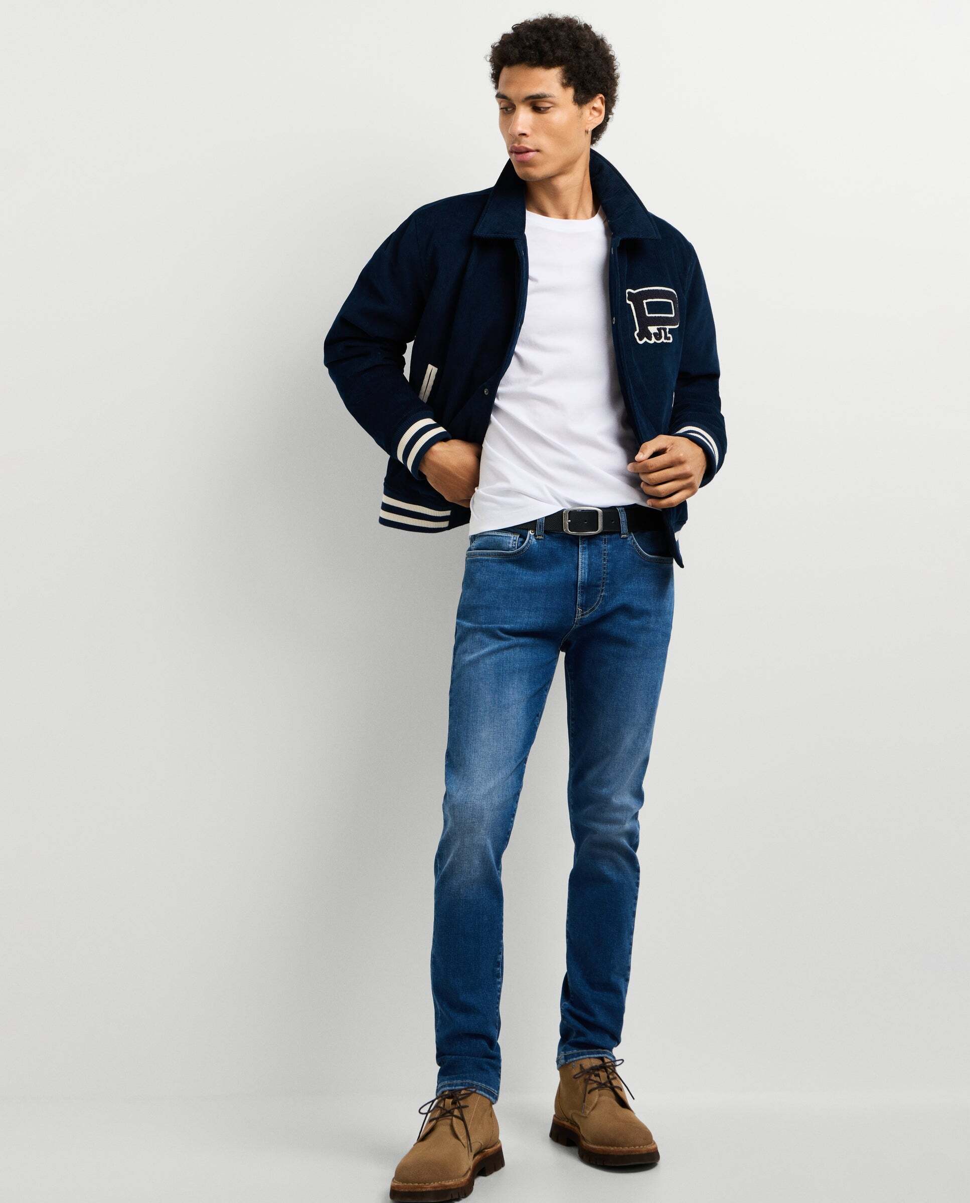 Imagen 1 de Vaquero de hombre fit skinny tiro regular - Pepe Jeans - Azul Azul