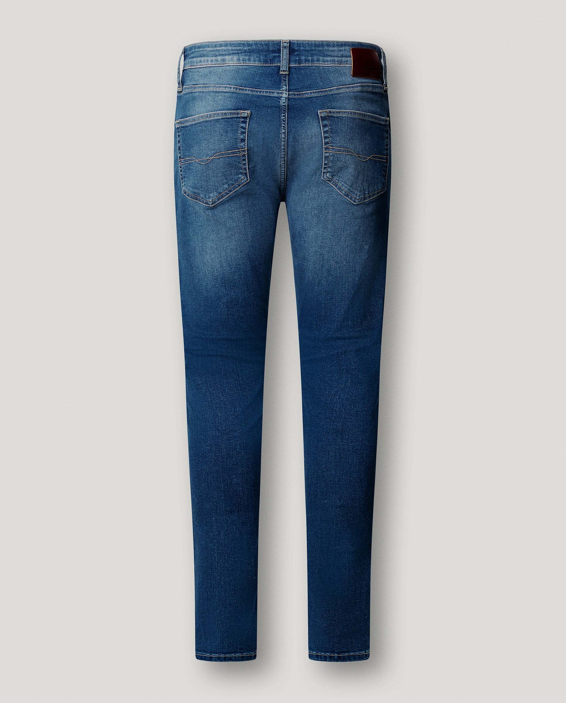 Imagen 5 de Vaquero de hombre fit skinny tiro regular - Pepe Jeans - Azul Azul