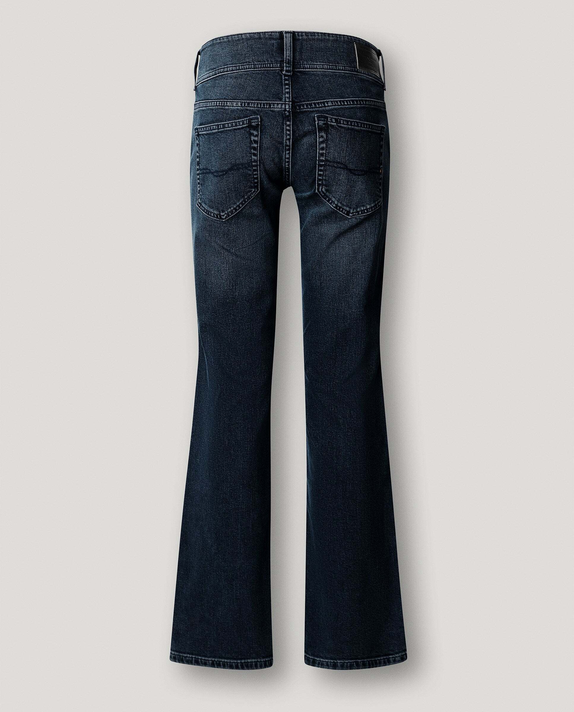 Vaquero de mujer fit recto y tiro bajo - Pepe Jeans - venus - Azul oscuro Azul oscuro-8